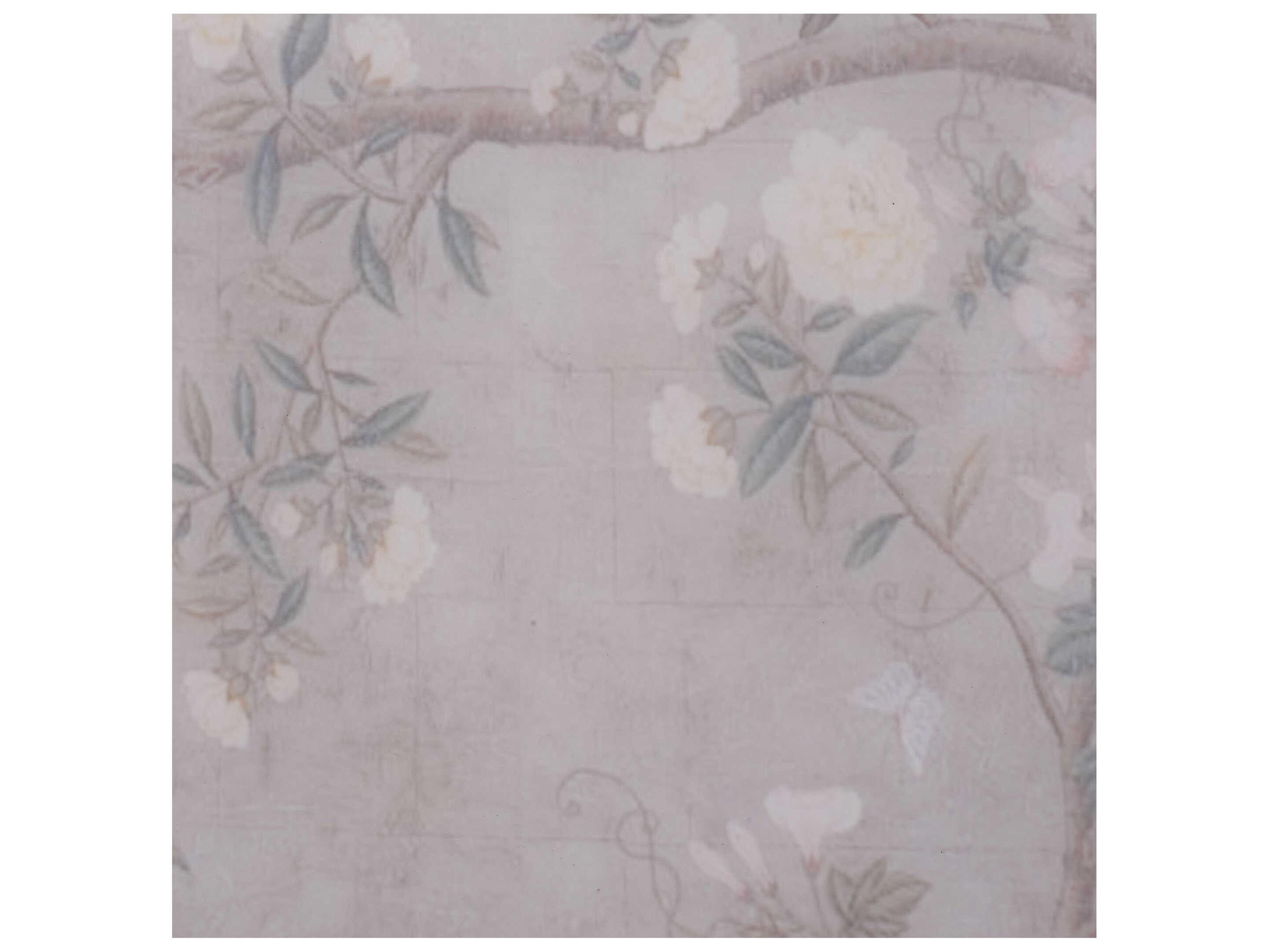 Jamie Young Garland Floral 14" Square Pink End Table