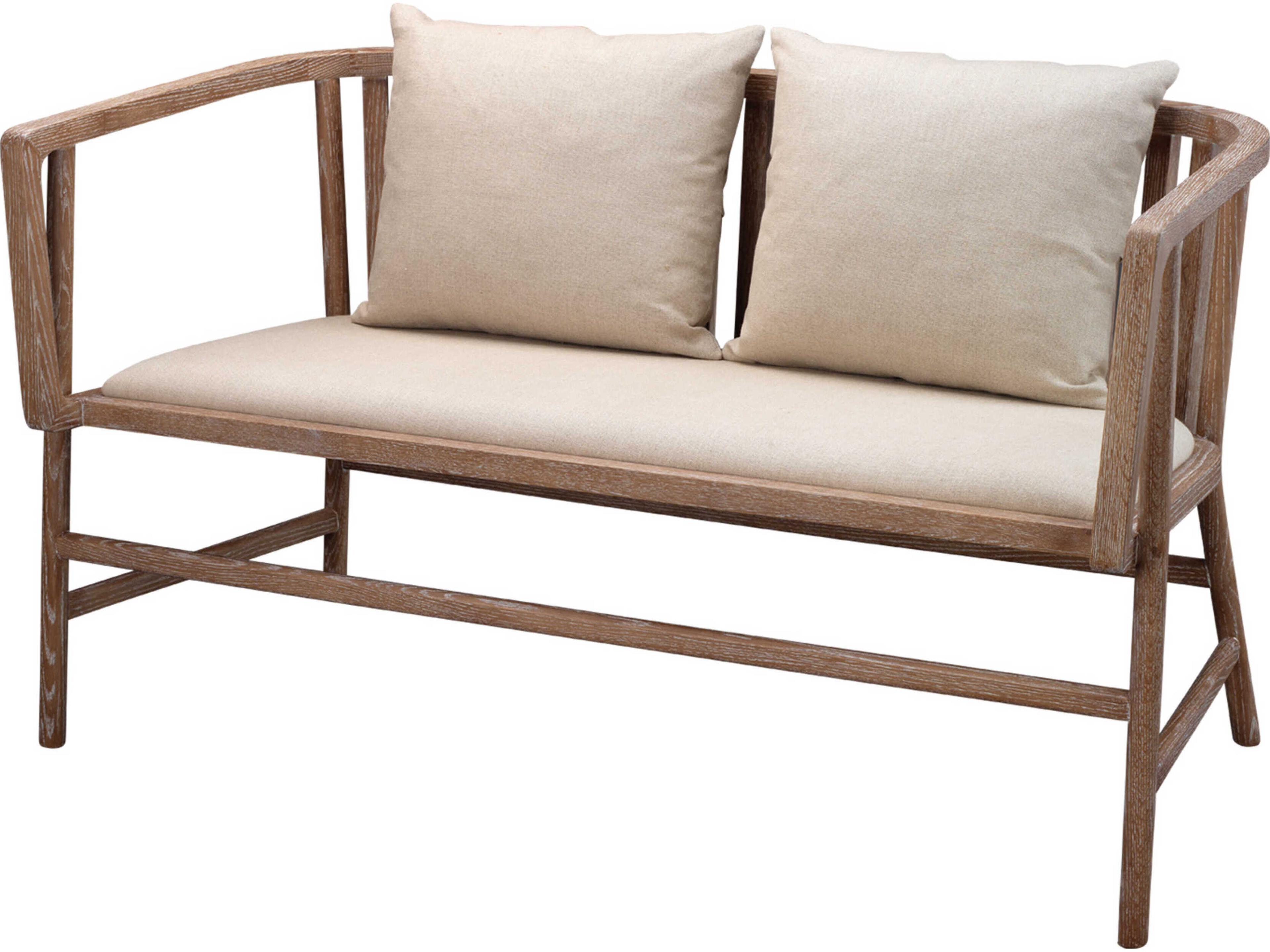 Grayson White Fabric Chair and a Half