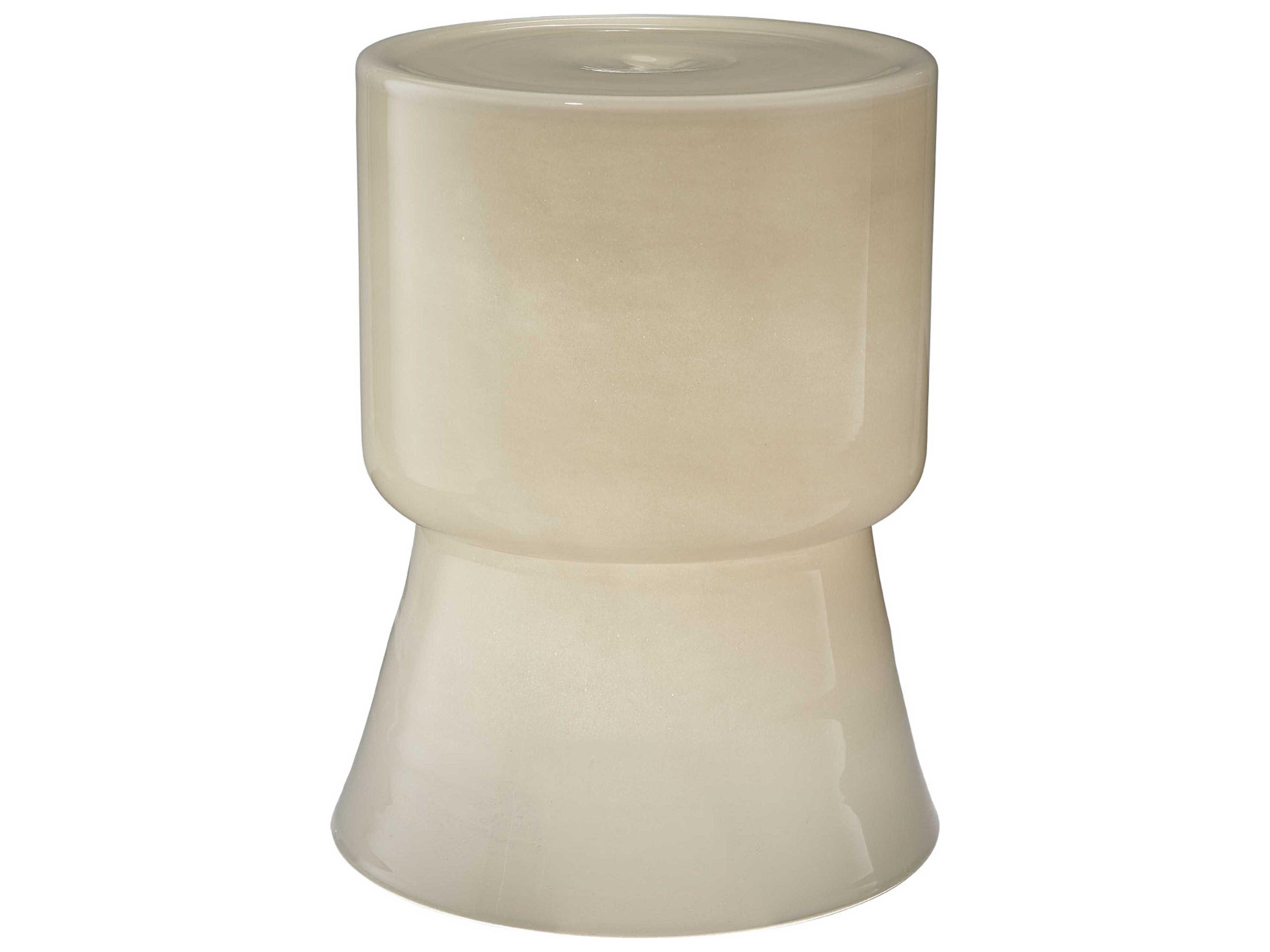 Huntington Cream Accent Stool