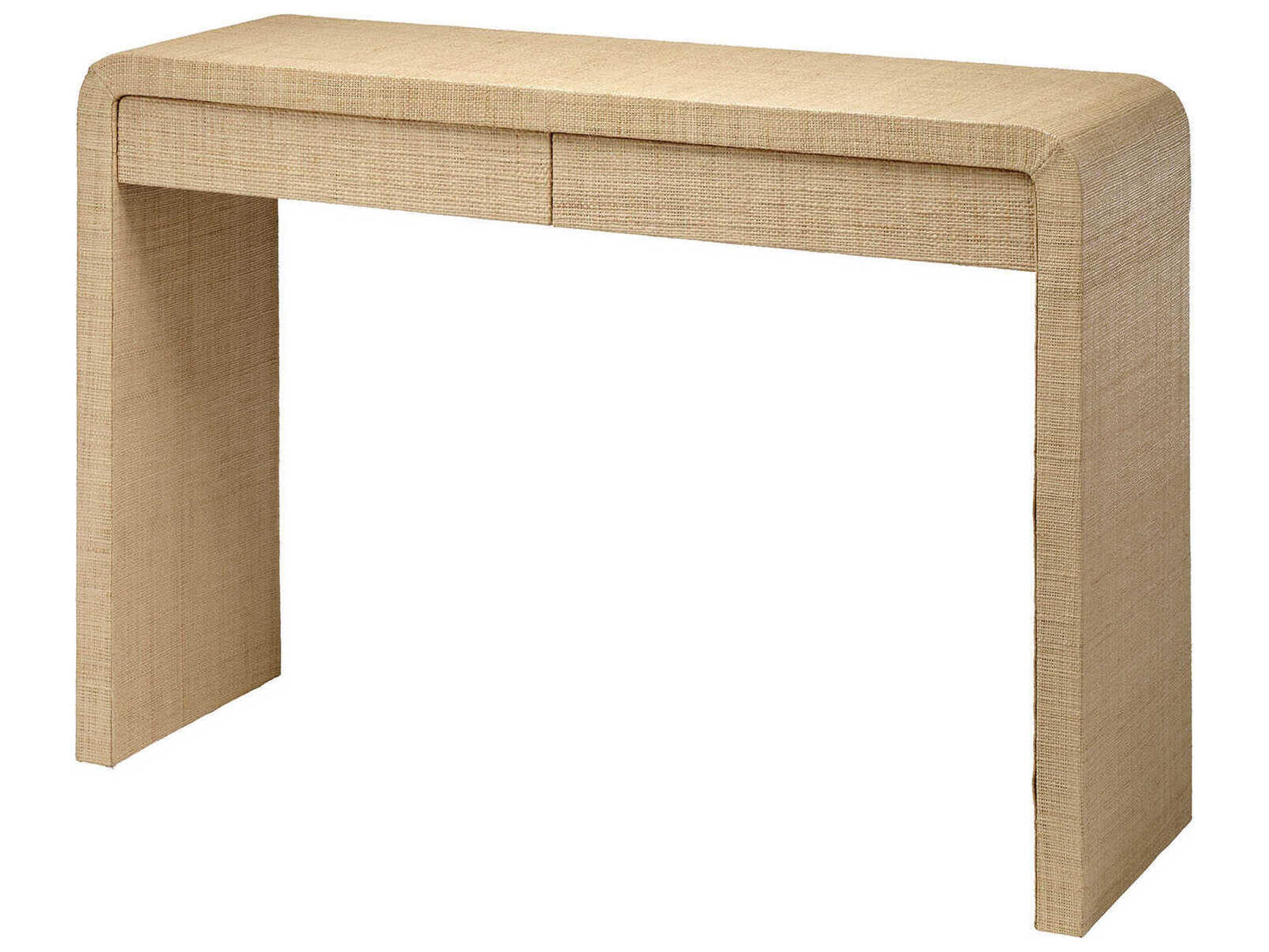 Jamie Young Montecito 48" Rectangular Raffia Natural Console Table