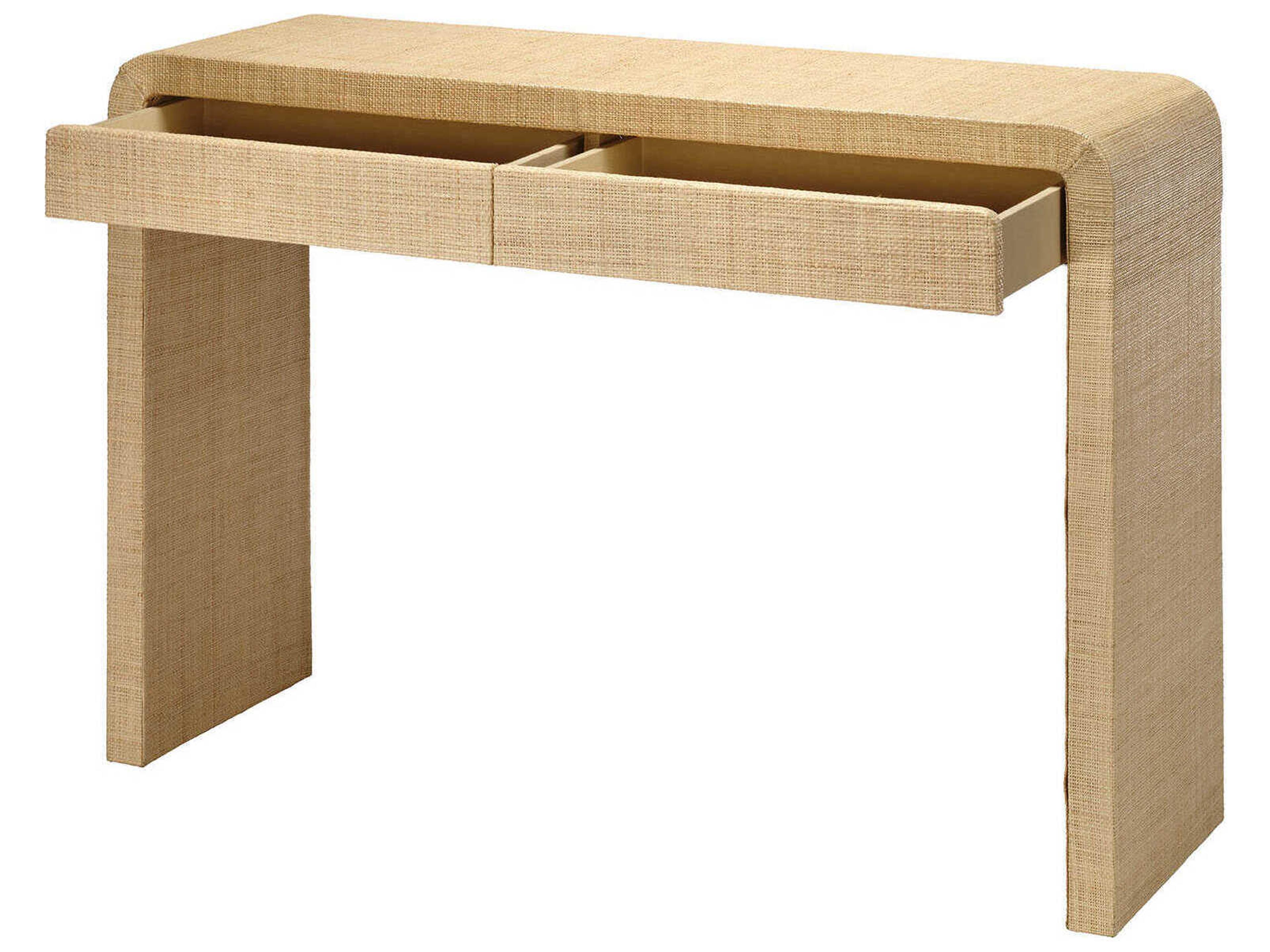 Jamie Young Montecito 48" Rectangular Raffia Natural Console Table