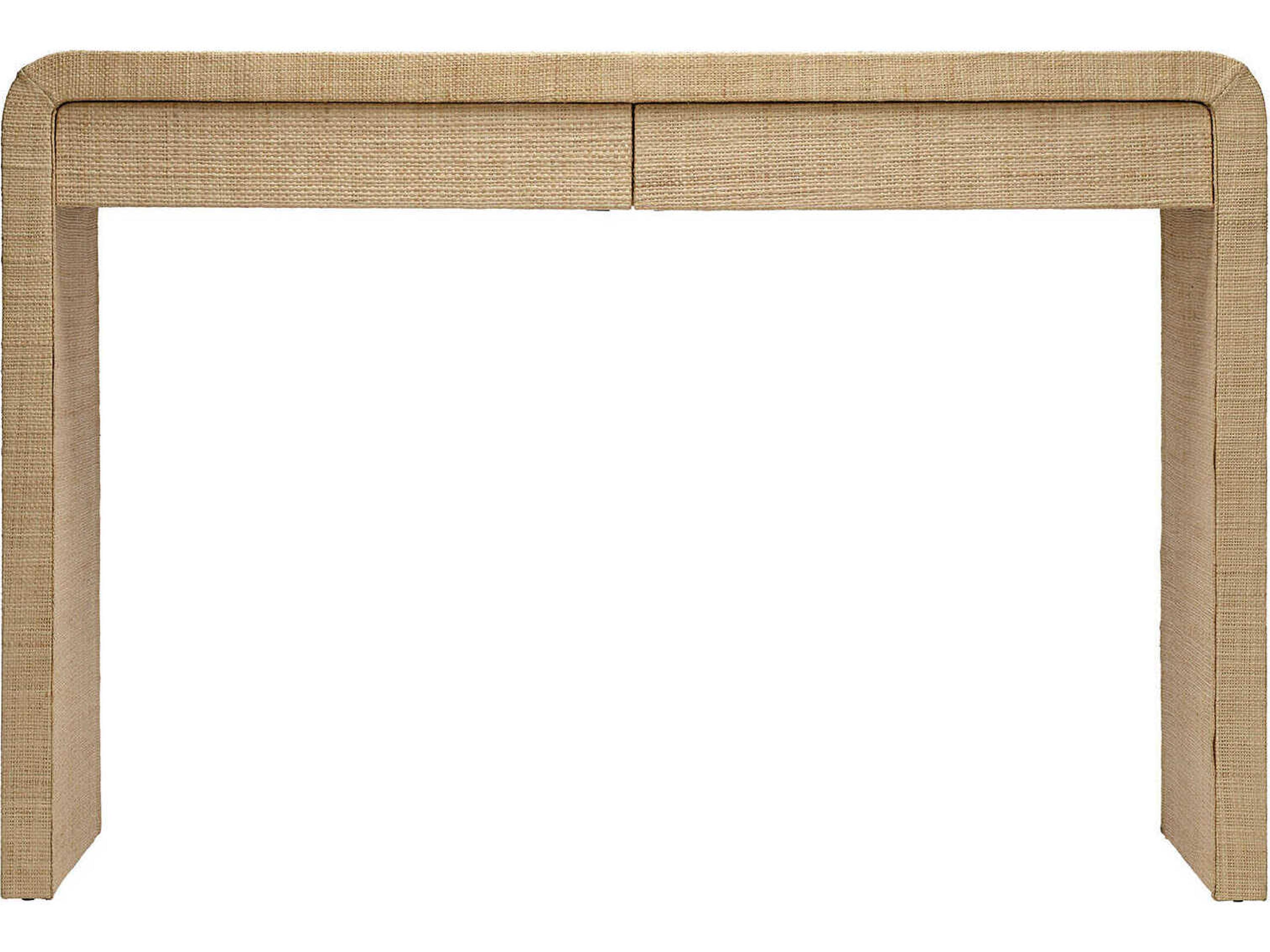 Jamie Young Montecito 48" Rectangular Raffia Natural Console Table