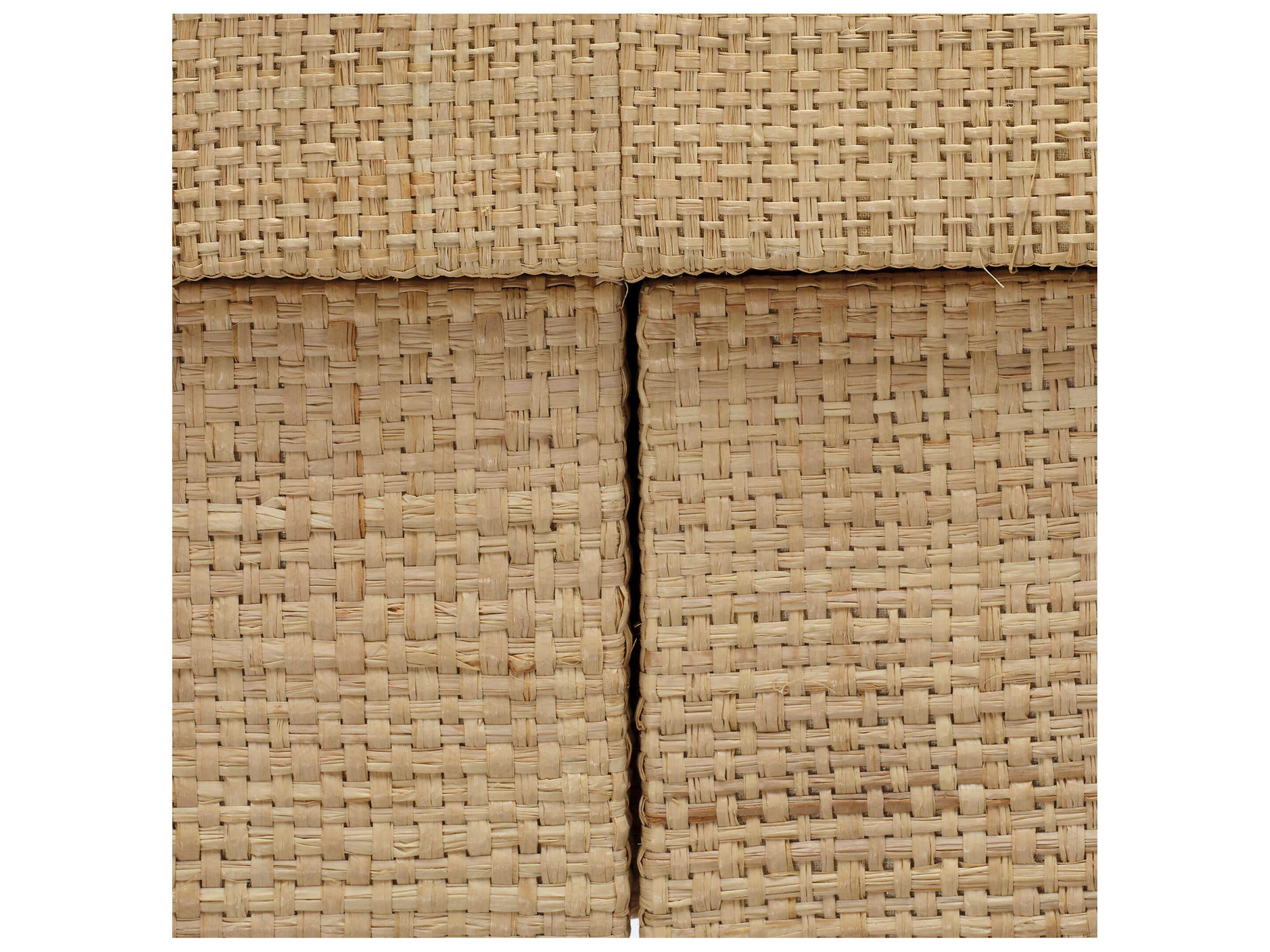 Jamie Young Montecito 48" Rectangular Raffia Natural Console Table