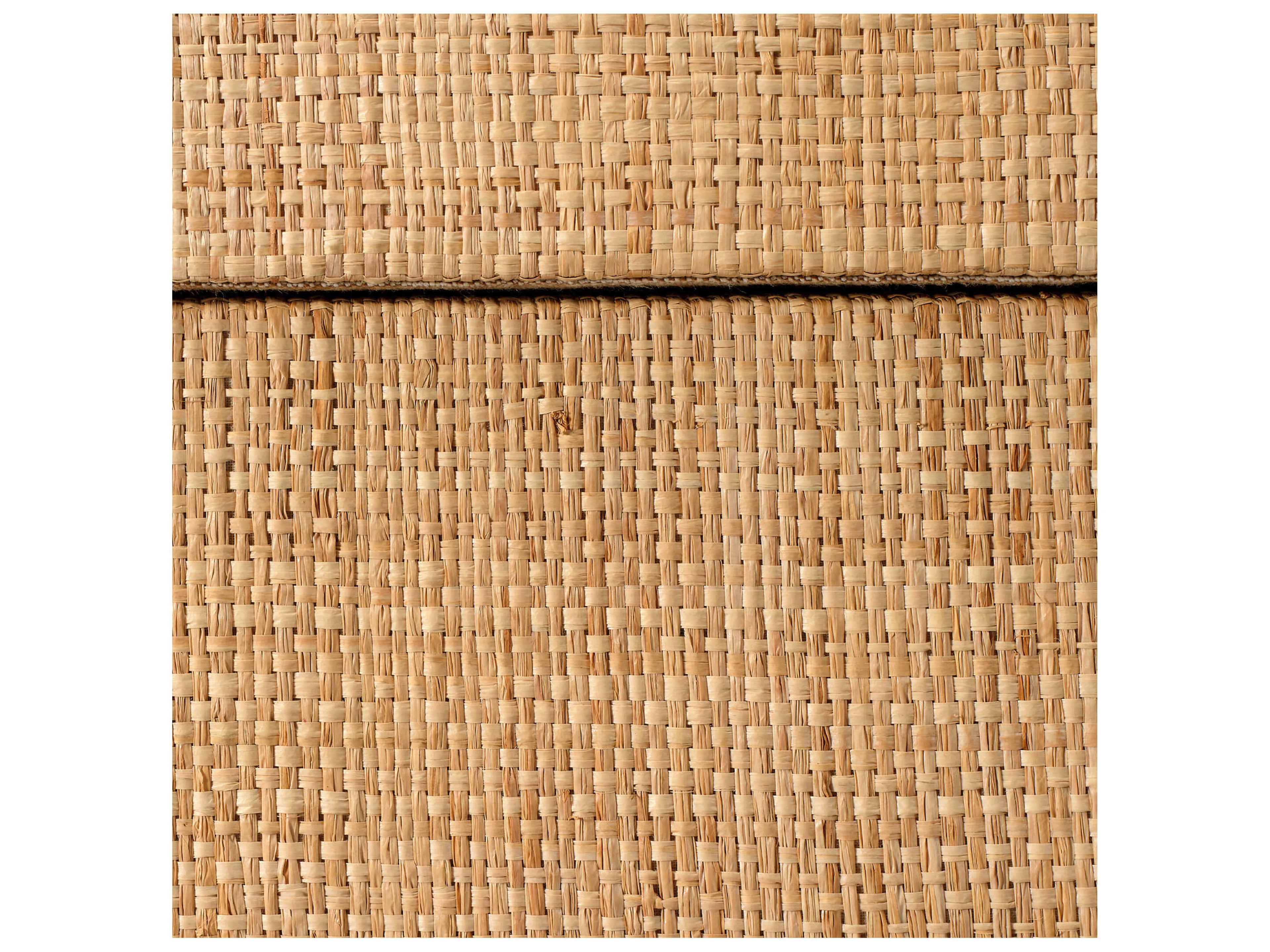 Jamie Young Montecito 18" Rectangular Raffia Natural End Table