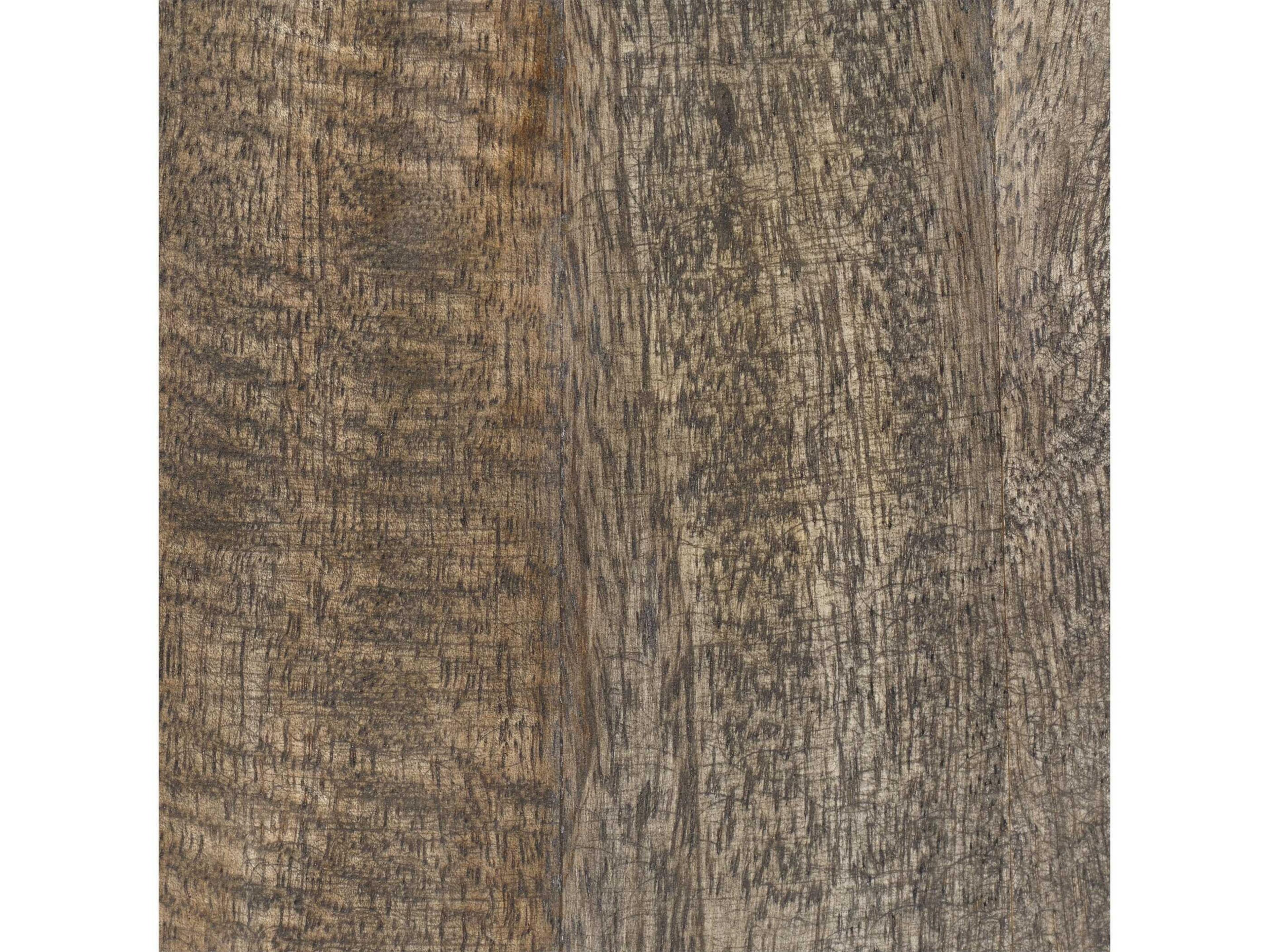 Jamie Young Porcini Round Wood Grey End Table