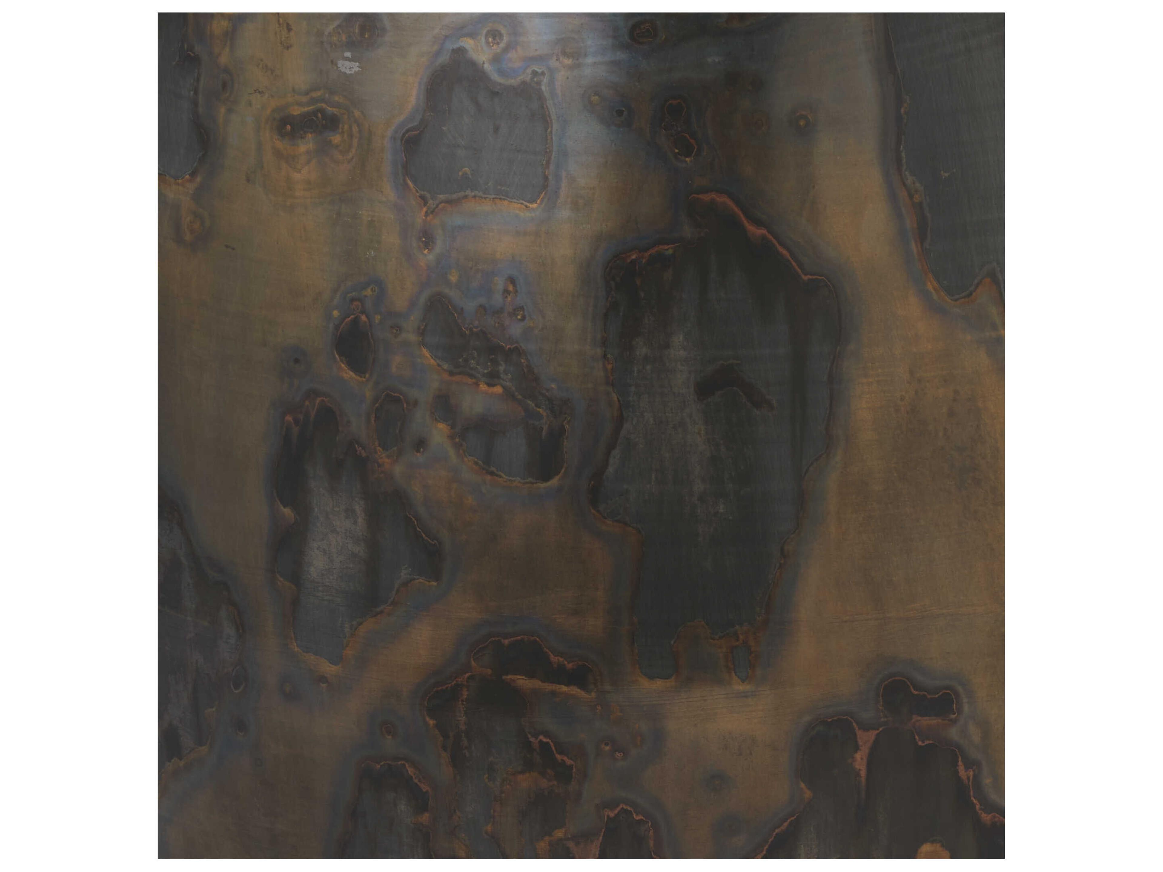 Jamie Young Round Acid Washed Metal End Table