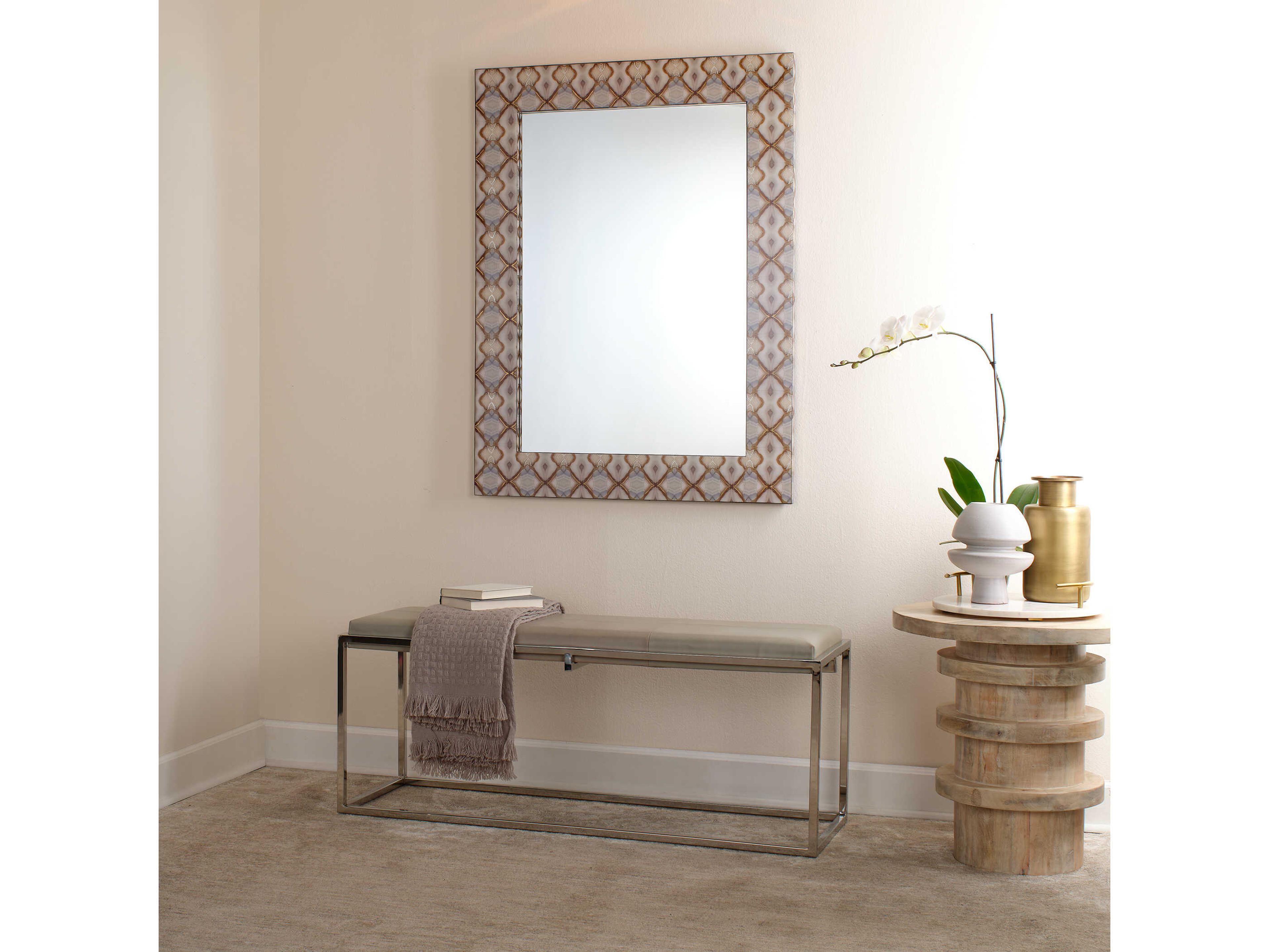 Jamie Young Revolve Round Wood White Washed End Table