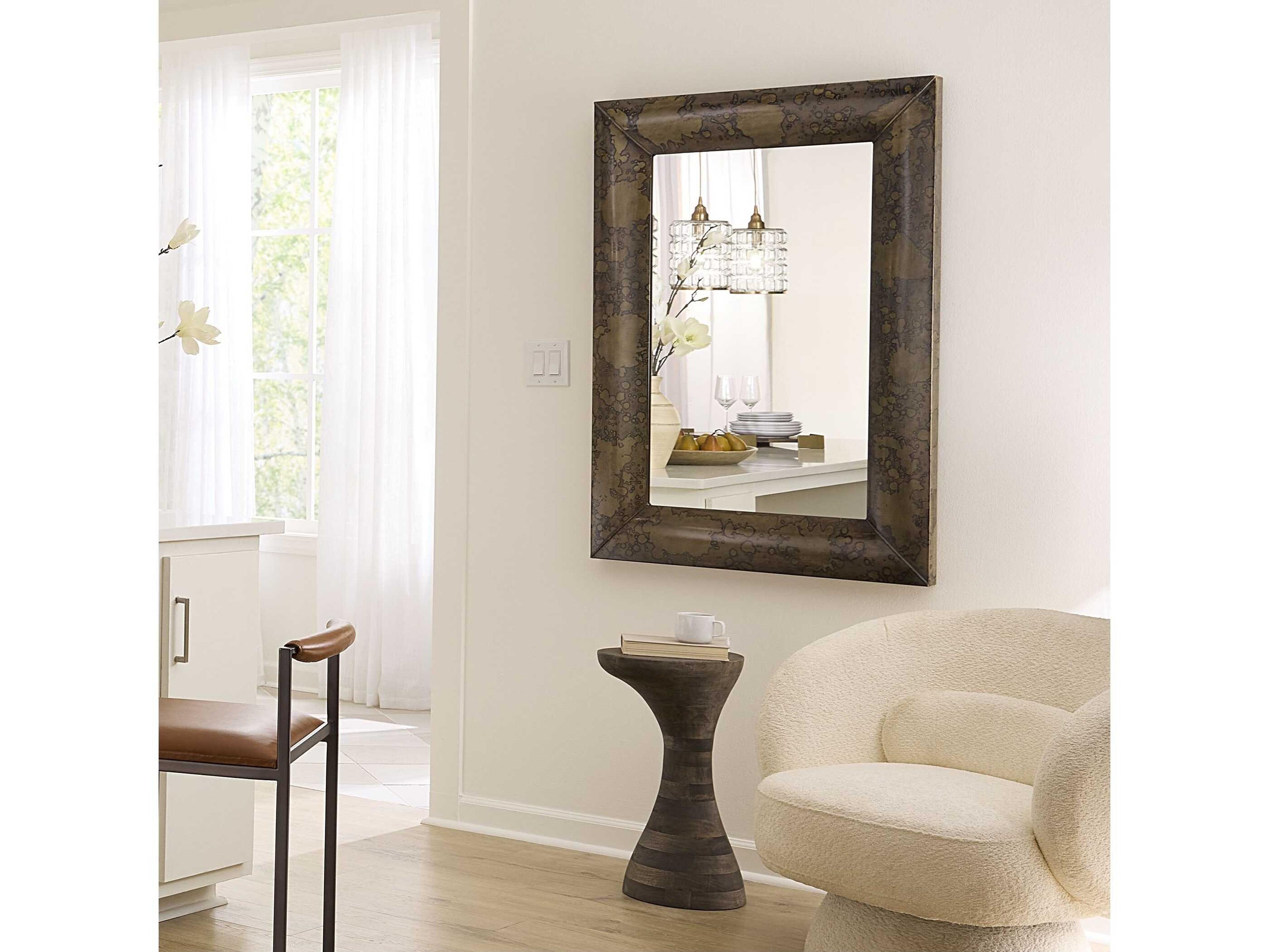 Jamie Young Toadstool Round Wood Grey End Table