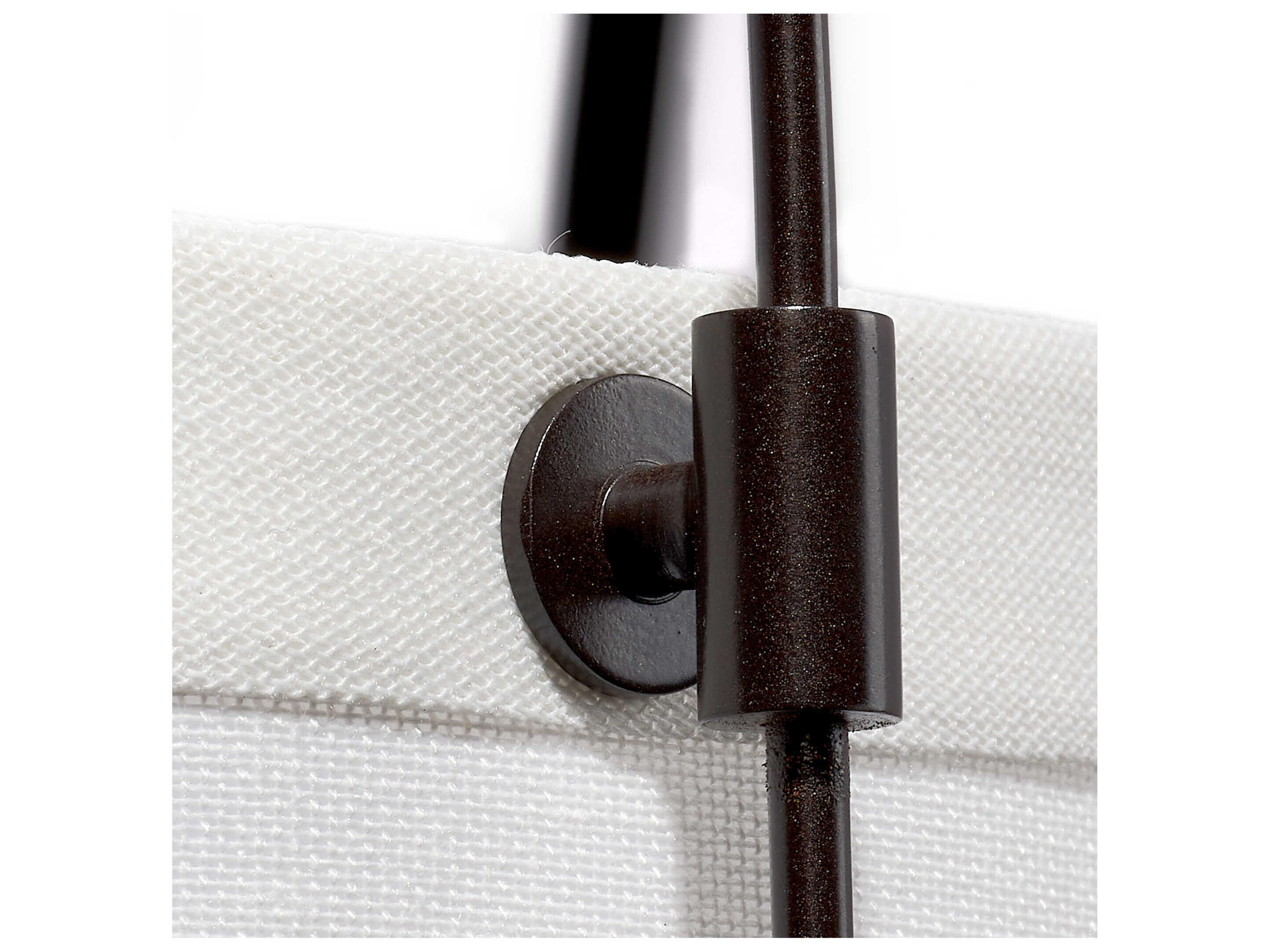 Jamie Young California 1-Light Oil Rubbed Bronze With Off White Linen Wall Sconce