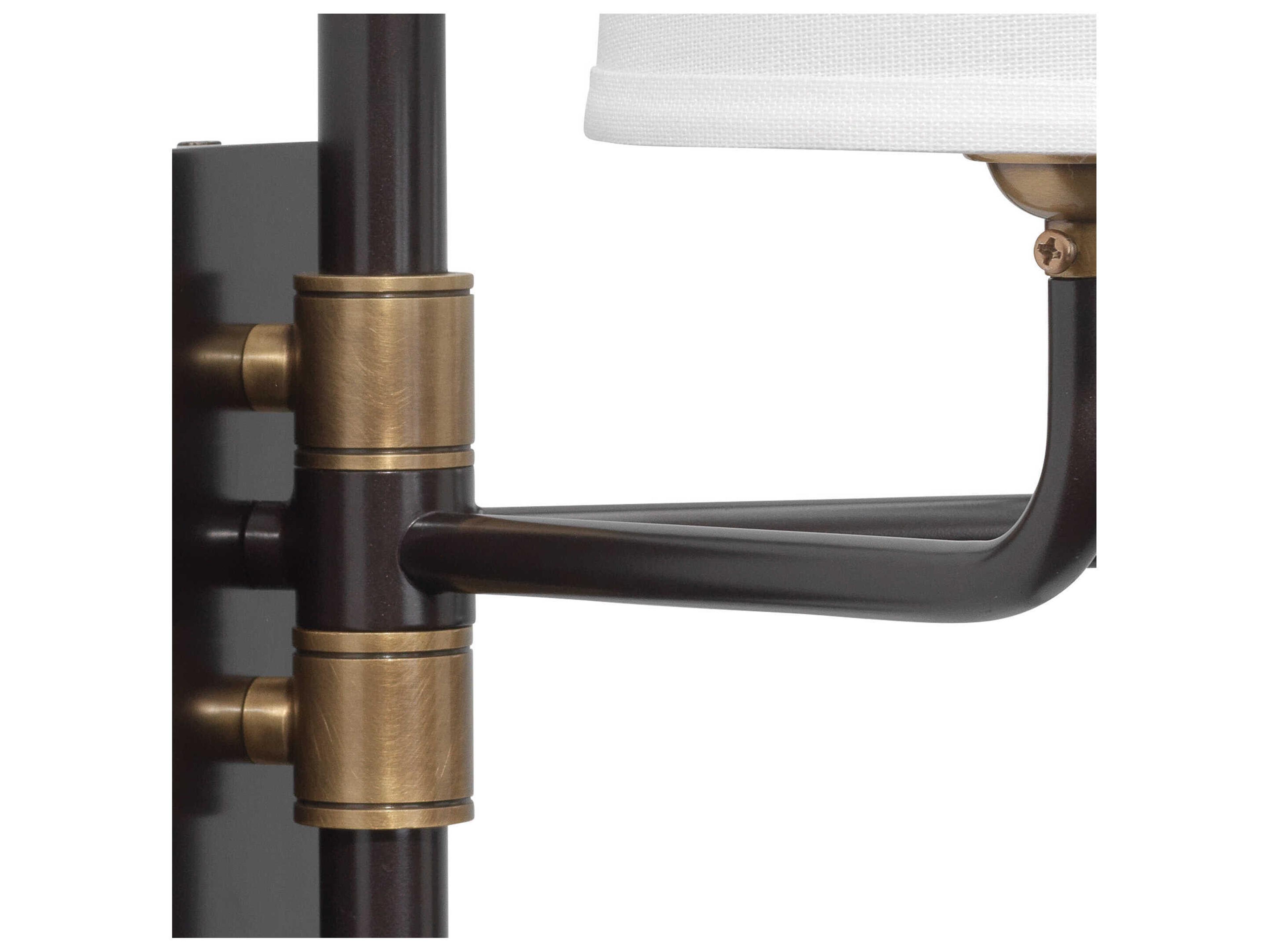 Jamie Young 2-Light Oil Rubbed Bronze Antique Brass Wall Sconce