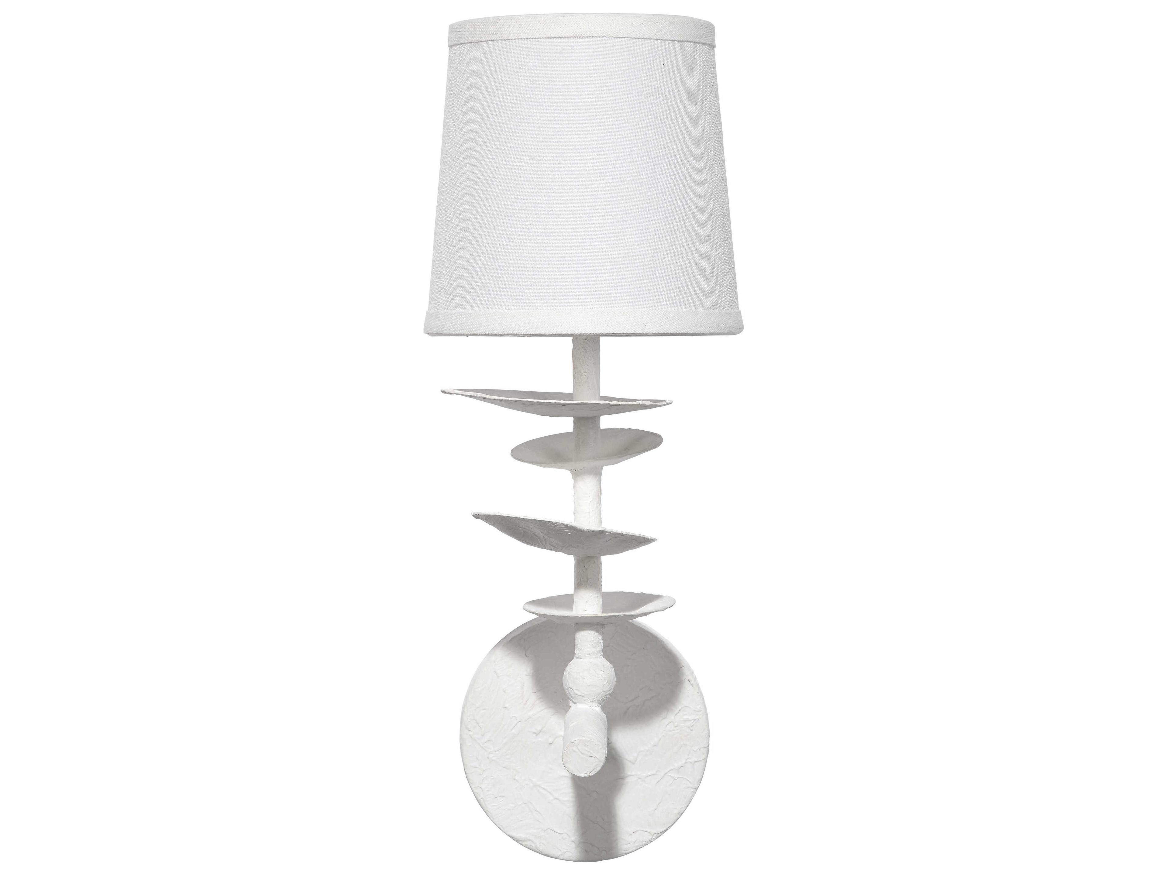Petal 1-Light White Wall Sconce