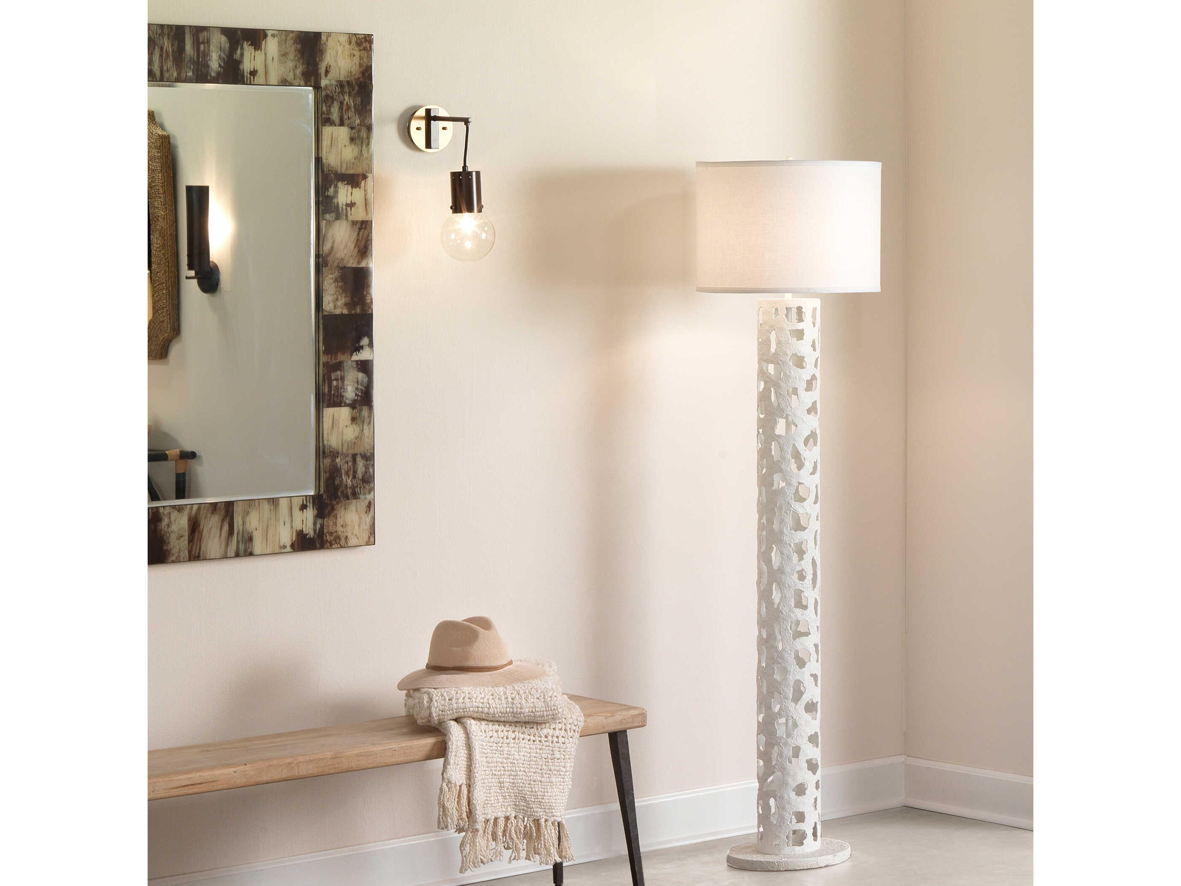 Jamie Young Strada 1-Light Bronze Glass Wall Sconce