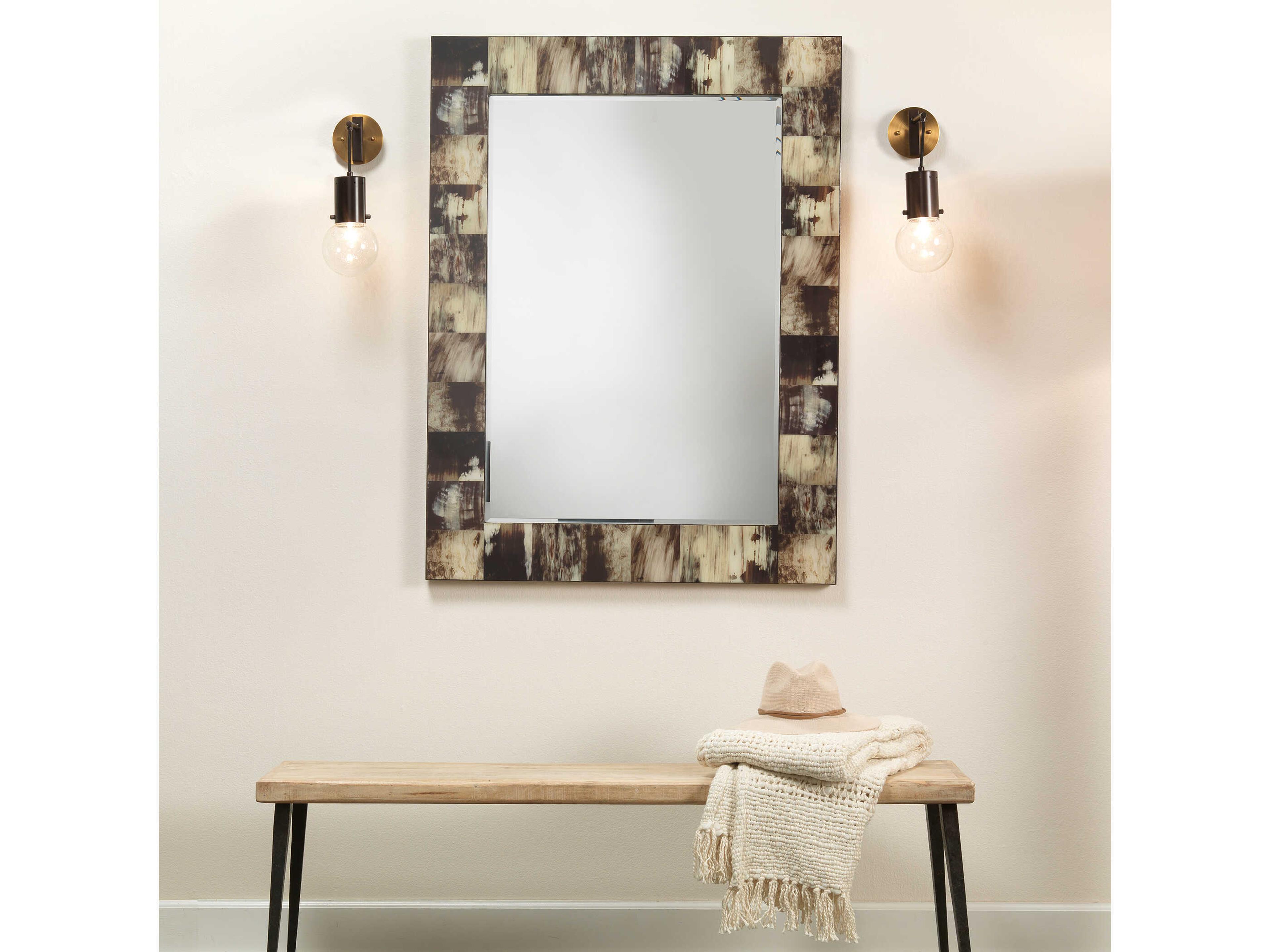 Jamie Young Strada 1-Light Bronze Glass Wall Sconce