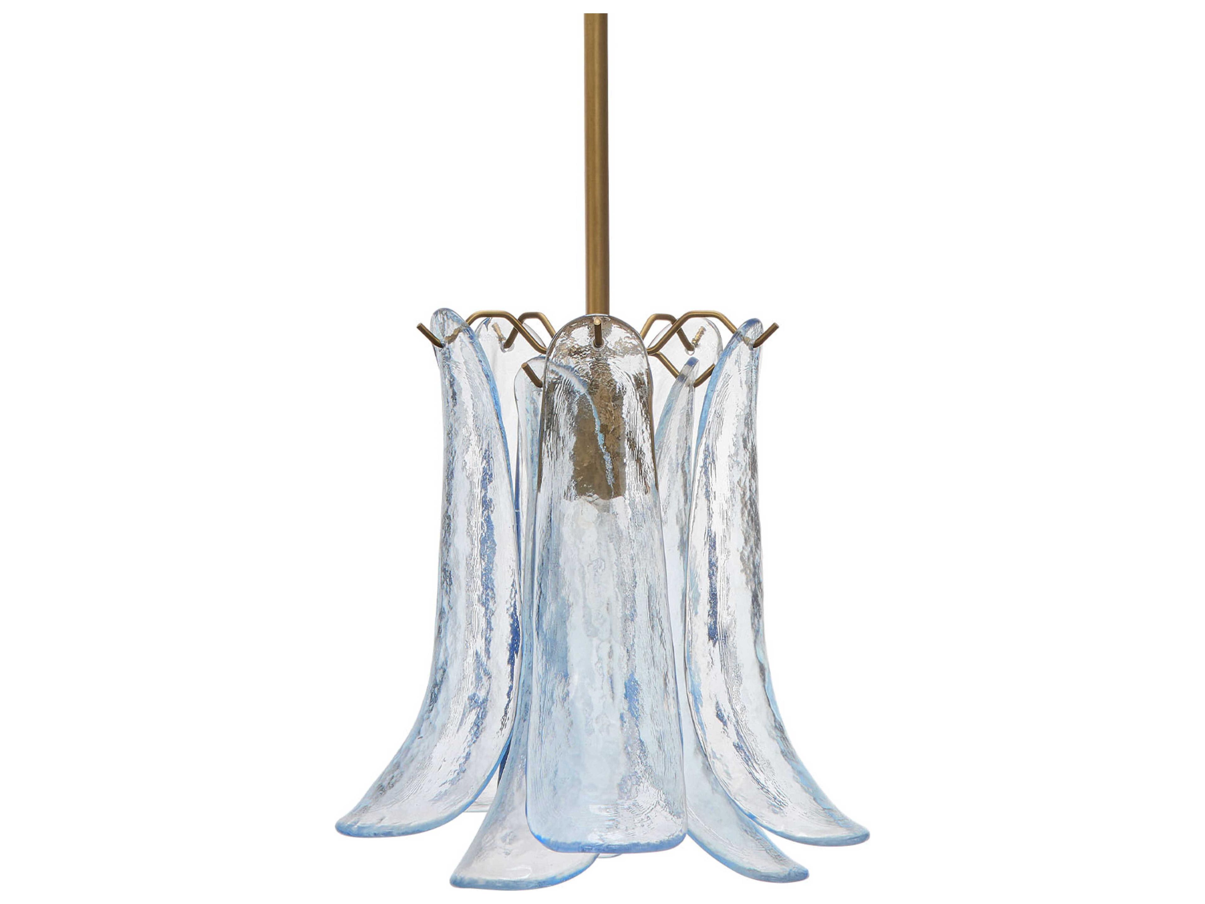 Cala 1-Light Pale Blue Brass Mini Pendant