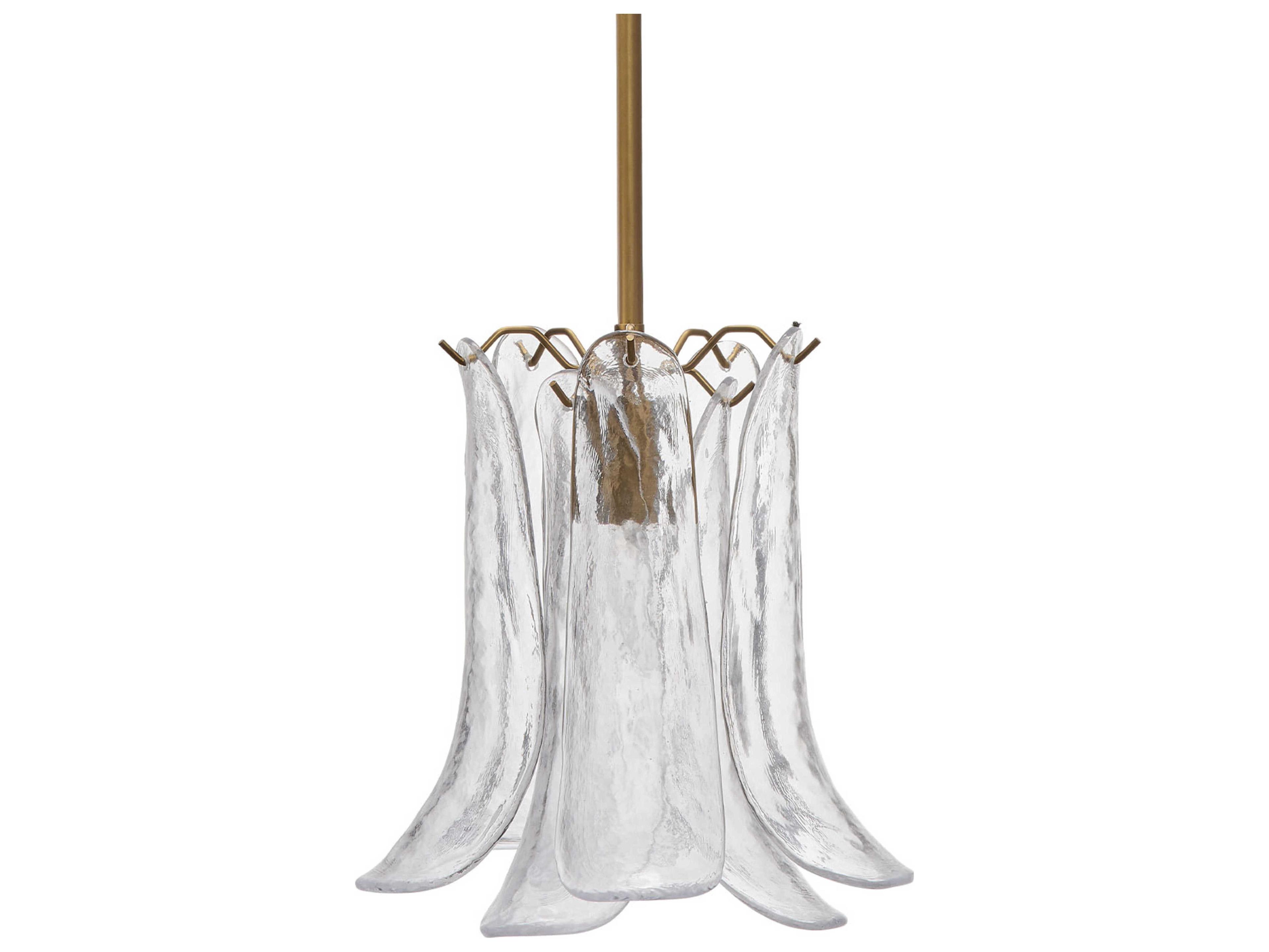 Cala 1-Light Clear Brass Mini Pendant