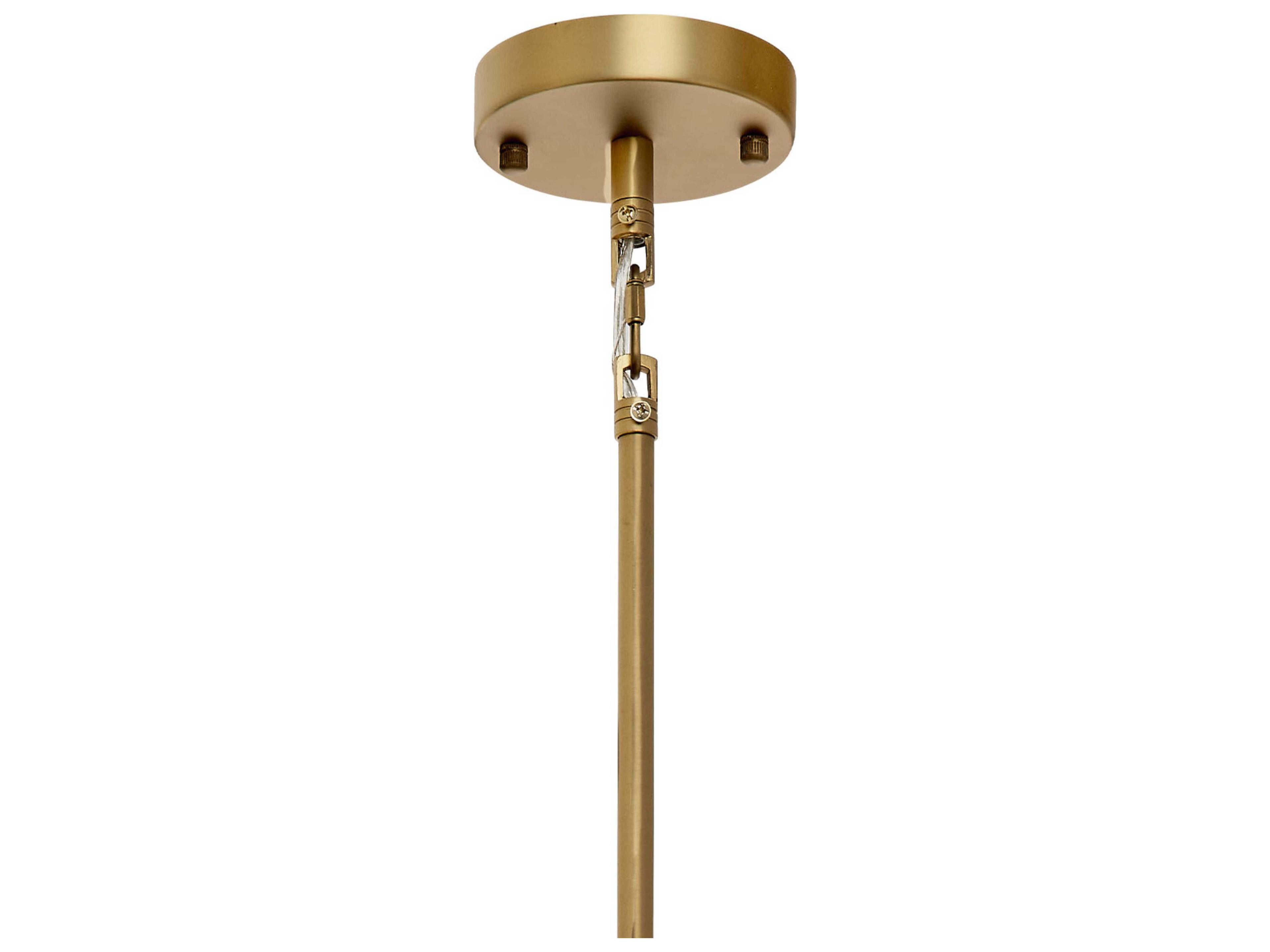Jamie Young Cala 1-Light Clear Brass Mini Pendant