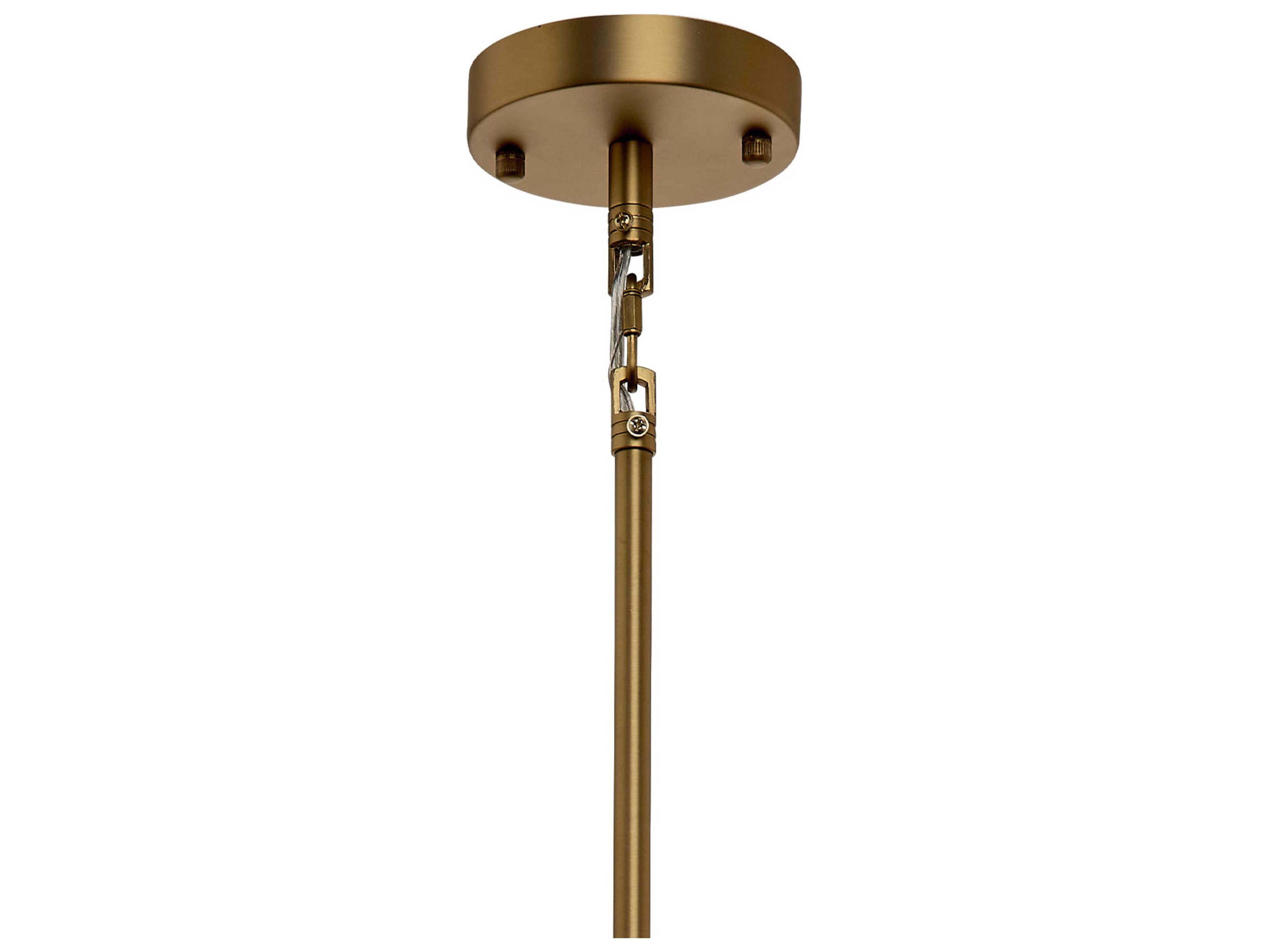 Jamie Young Cala 1-Light Smoke Green Brass Mini Pendant