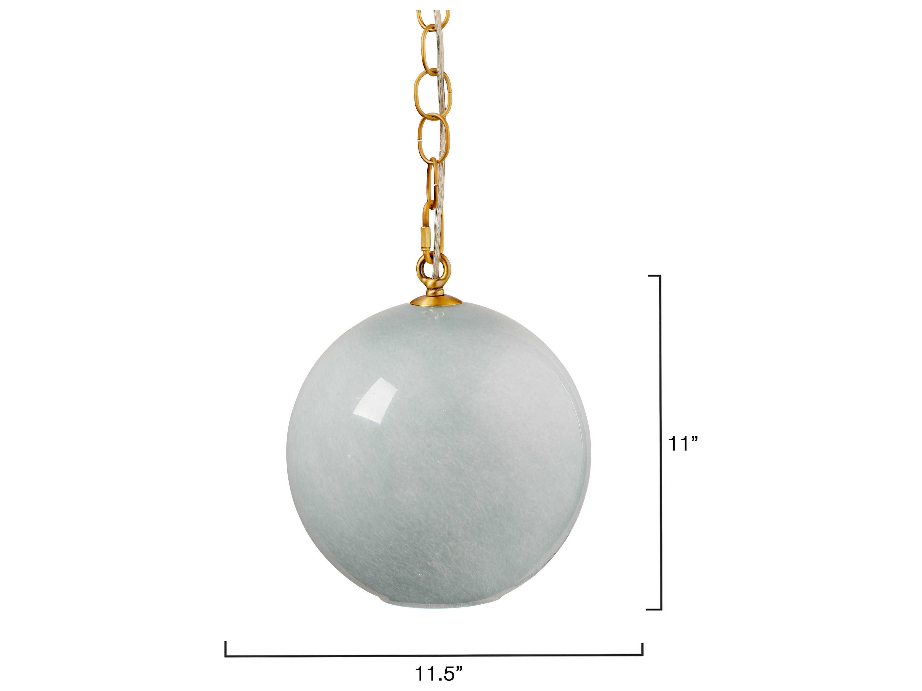 Jamie Young Camber 1-Light Blue Globe Mini Pendant