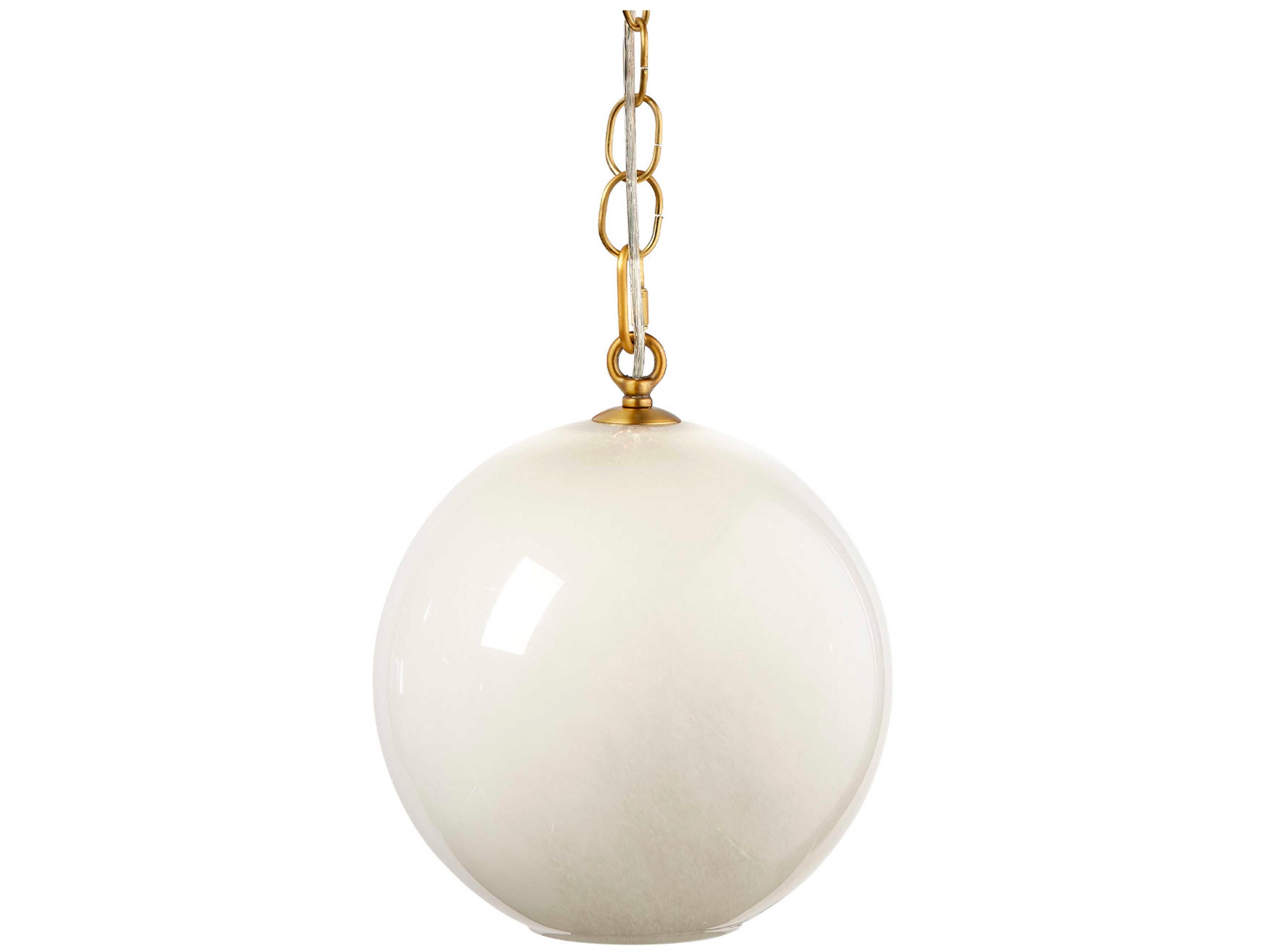 Jamie Young Camber 1-Light Taupe Brown Globe Mini Pendant