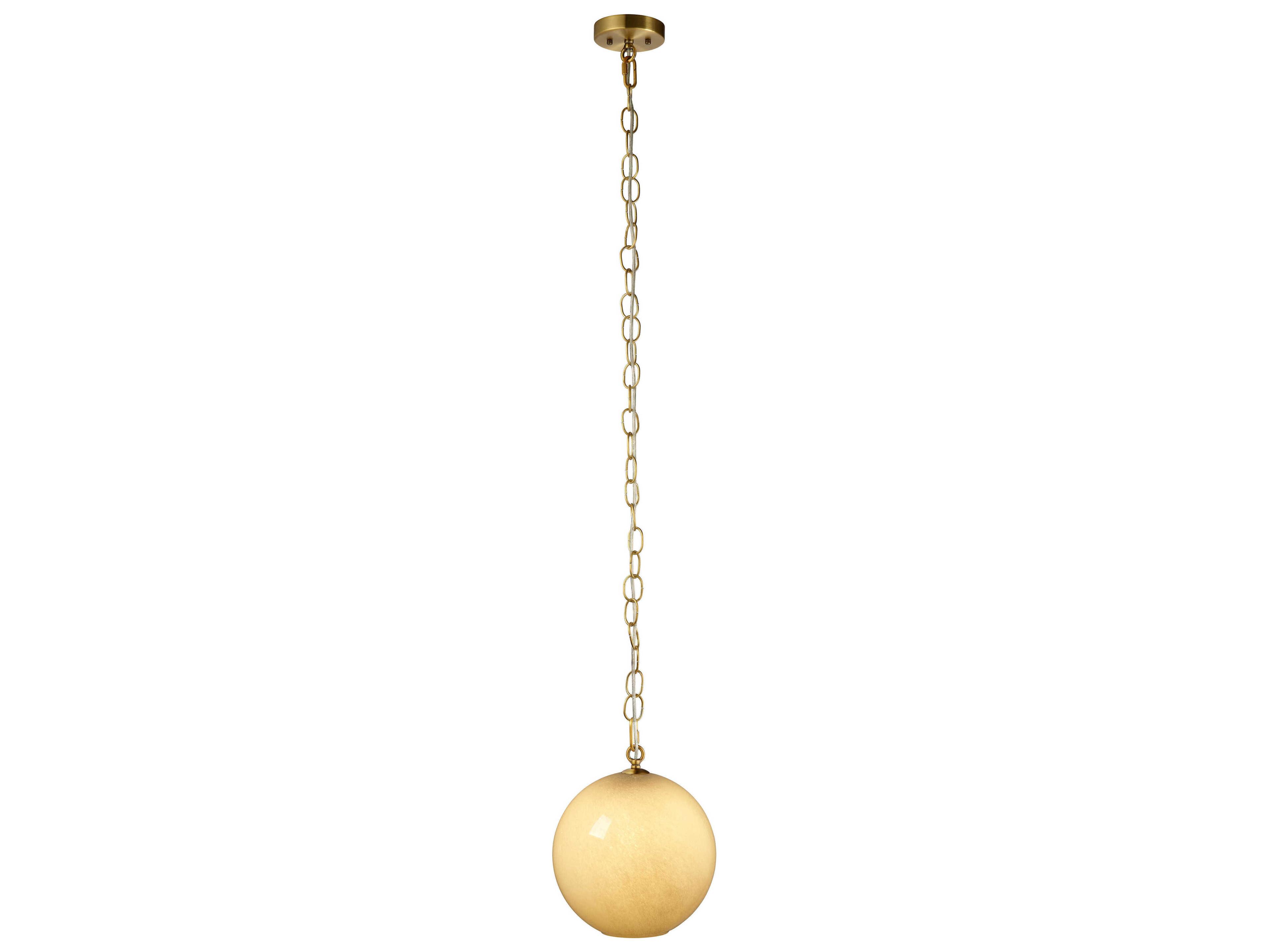 Jamie Young Camber 1-Light Taupe Brown Globe Mini Pendant