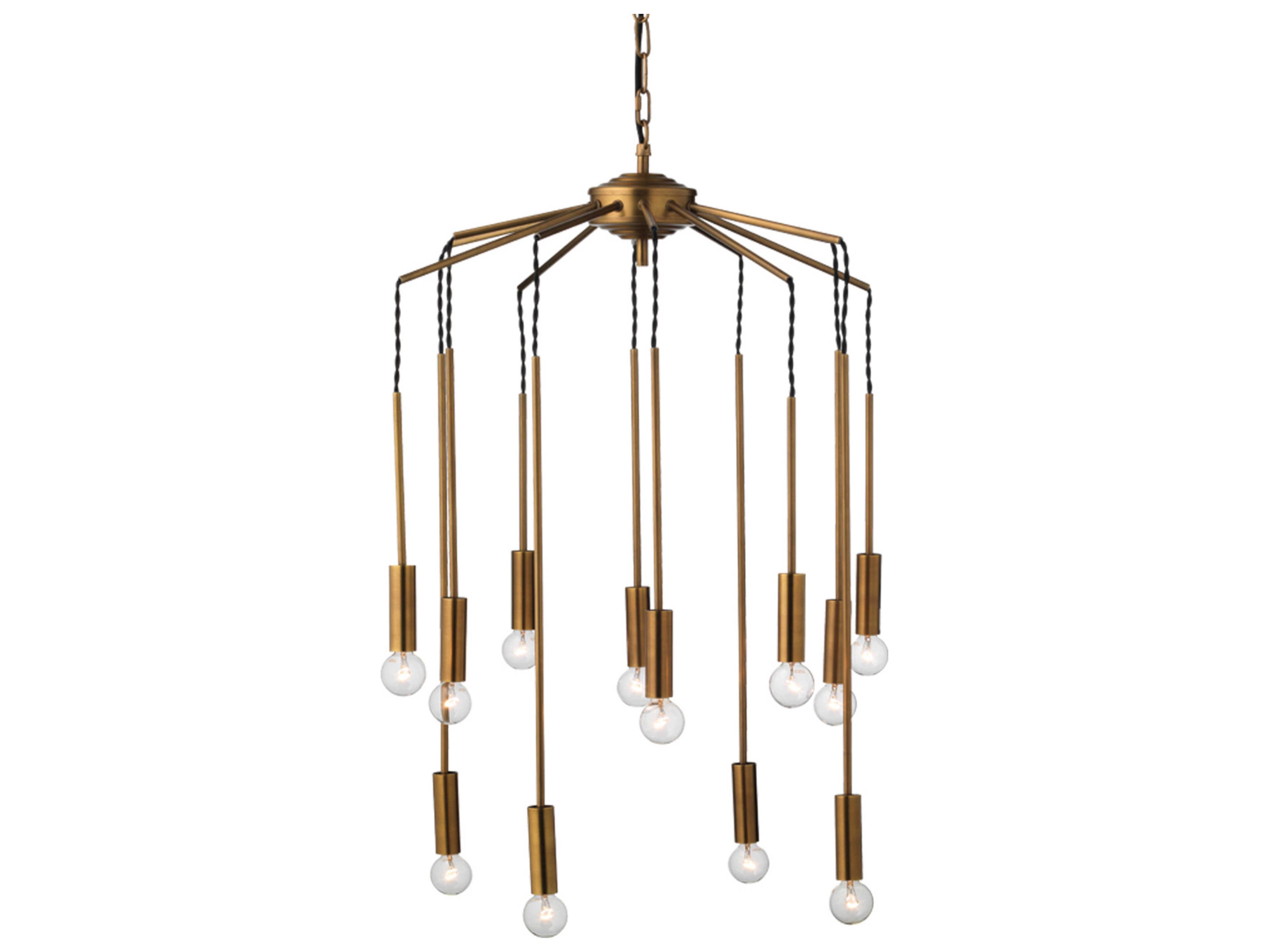 Jamie Young 12-Light Antique Brass Globe Pendant