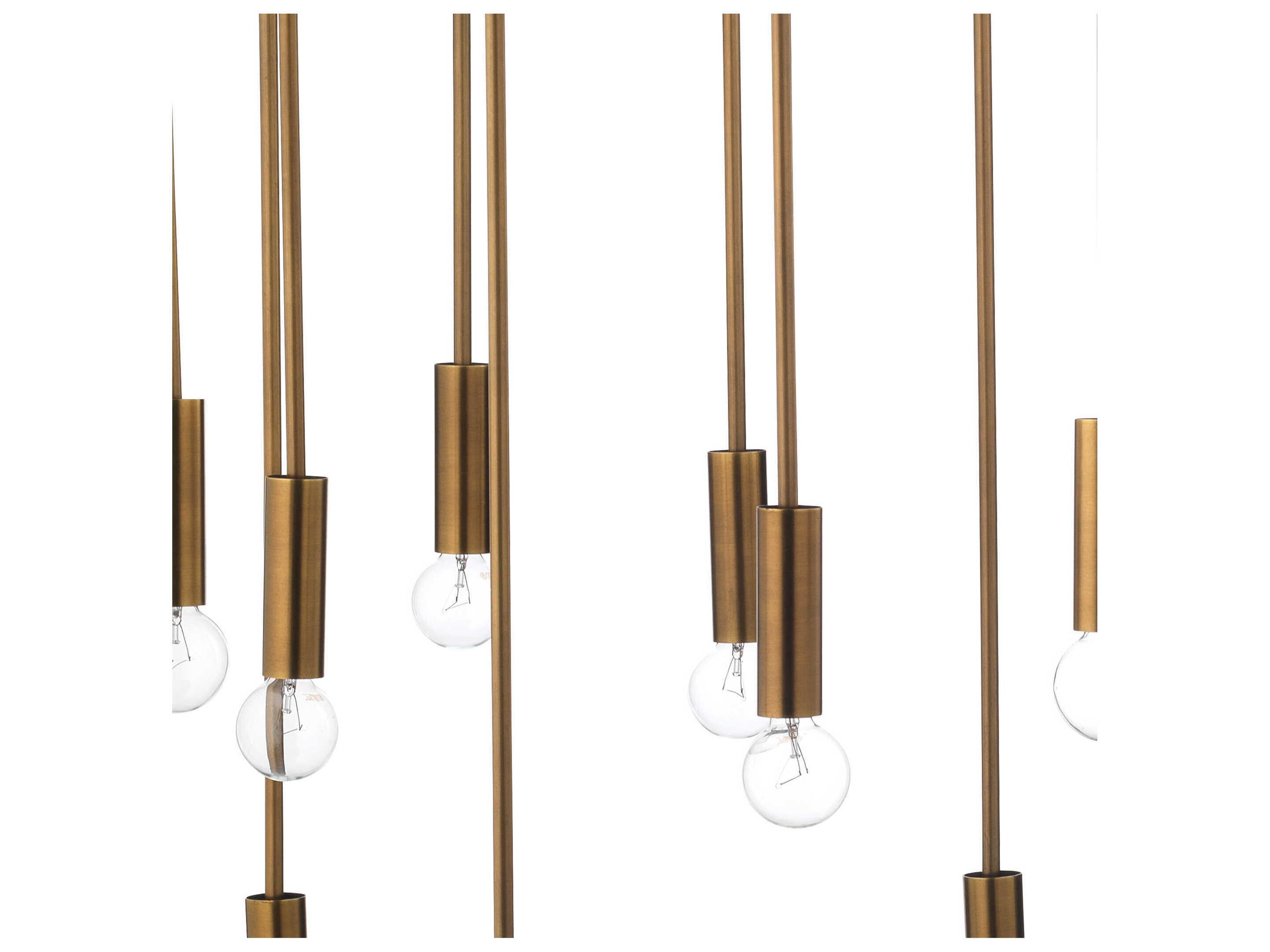 Jamie Young 12-Light Antique Brass Globe Pendant