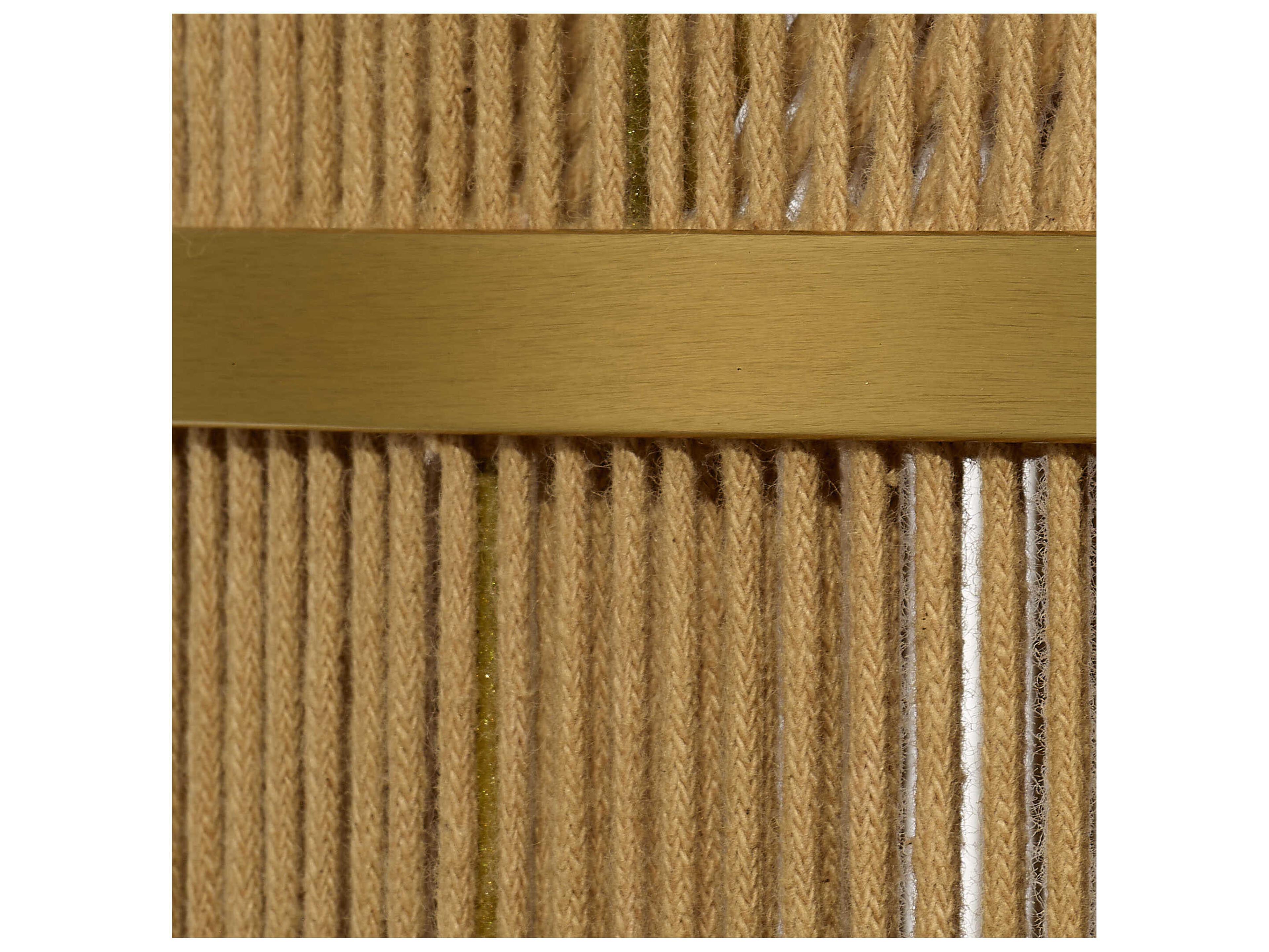 Jamie Young Congruent 1-Light Natural Brown Cylinder Mini Pendant