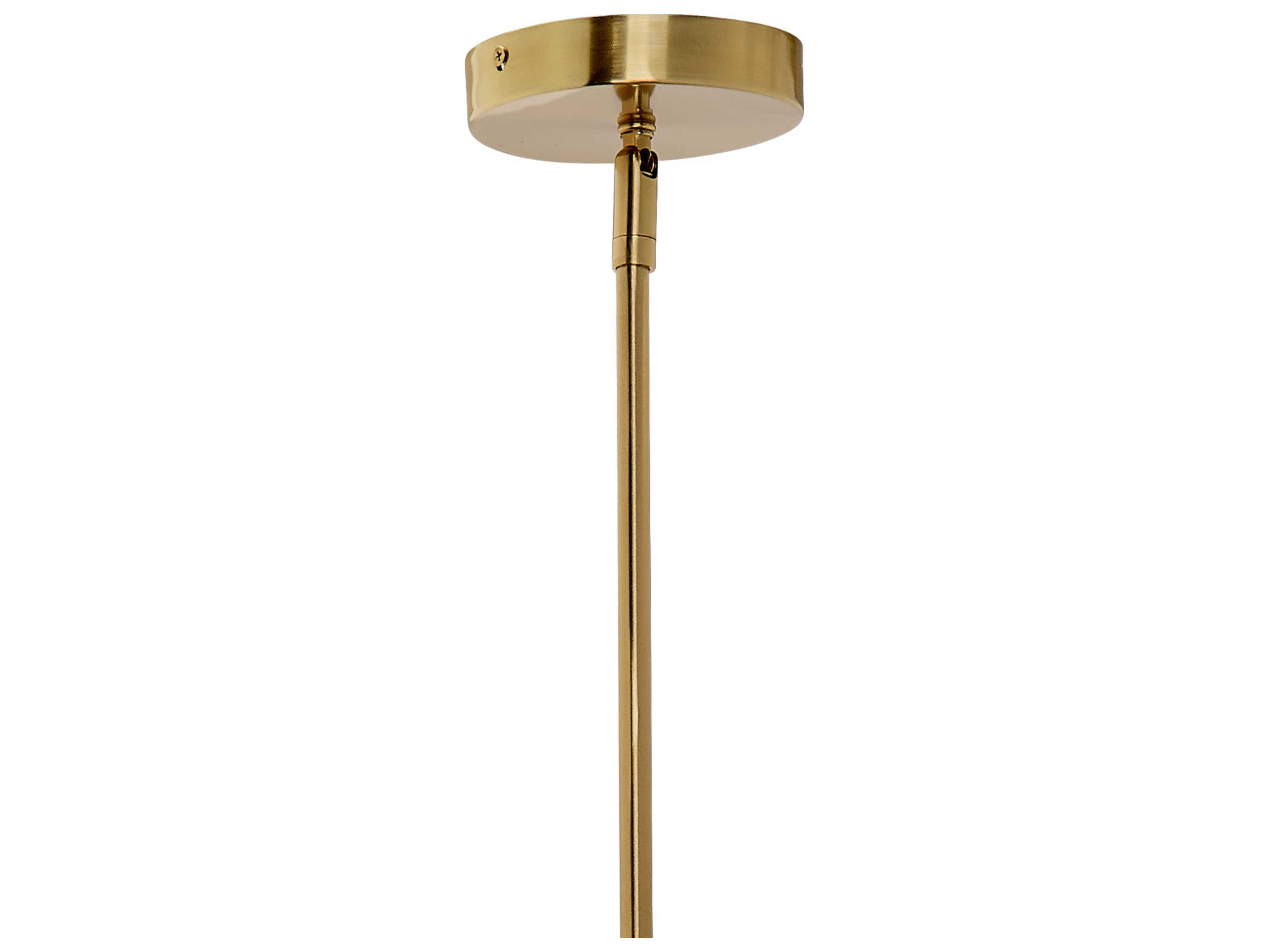 Jamie Young Dimension 1-Light Natural Antique Brass Brown Pendant