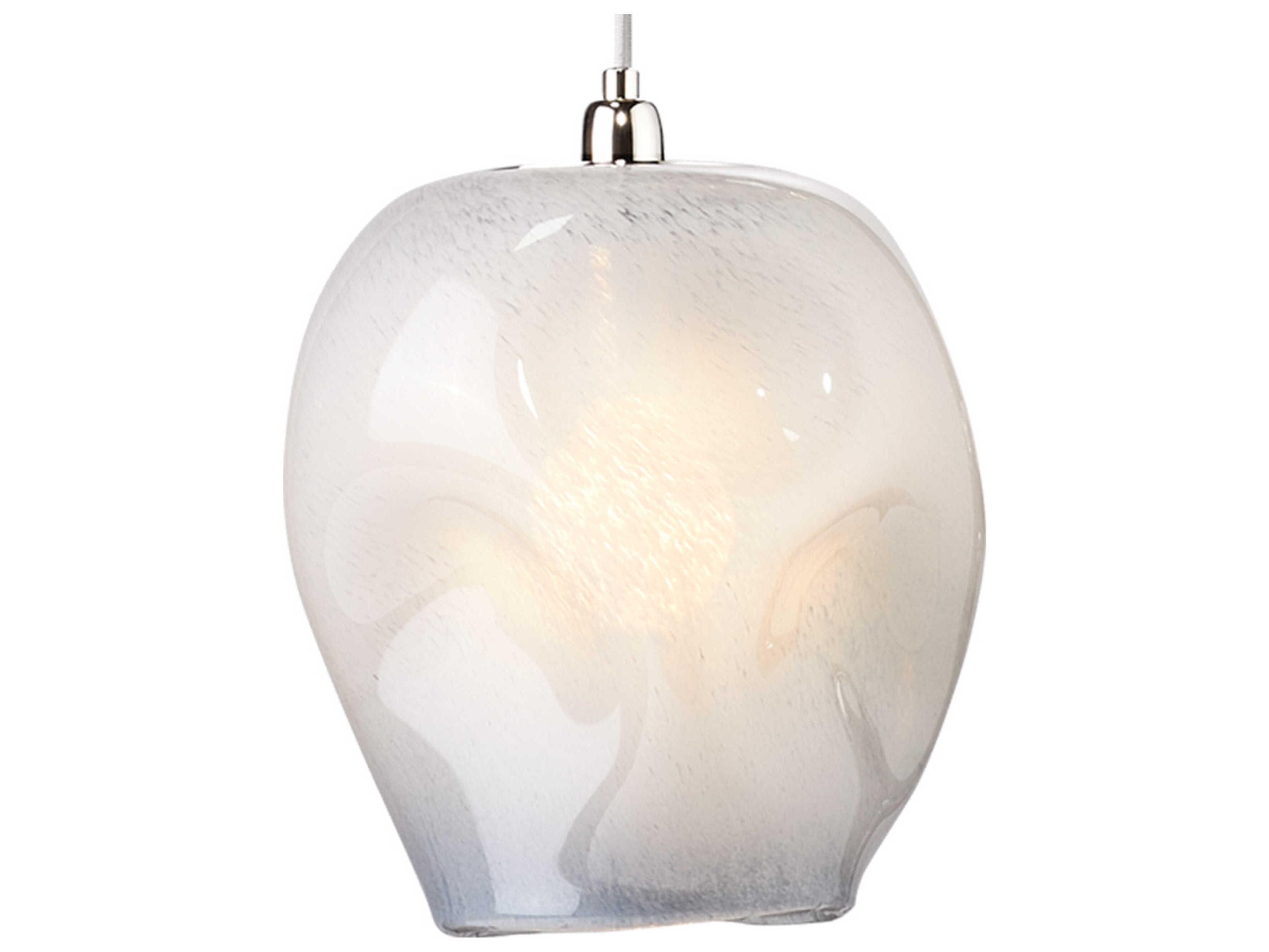 Jamie Young Dimple 1-Light Blue Glass Dome Mini Pendant