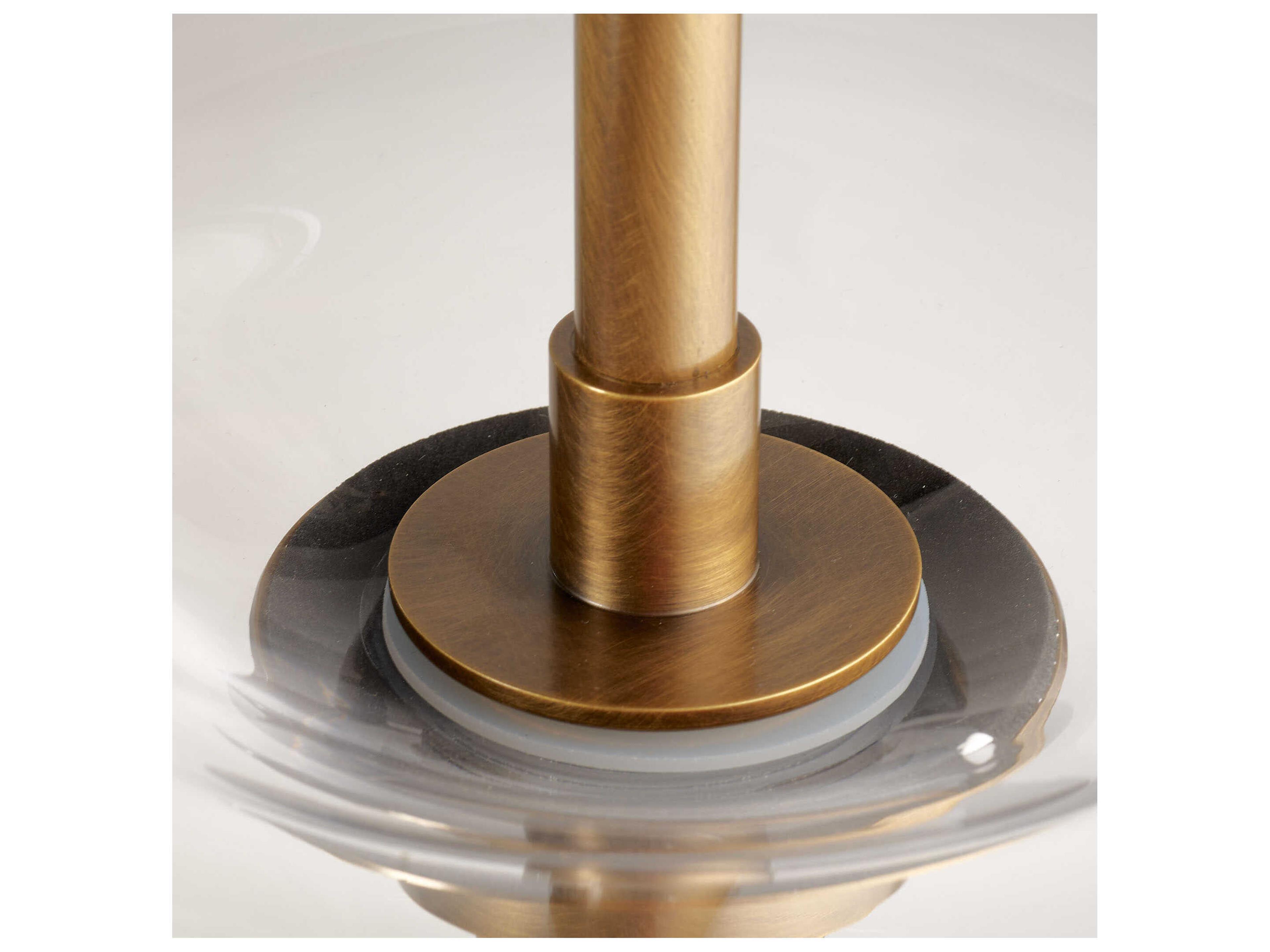 Jamie Young Helium 1-Light Clear Brass Globe Pendant