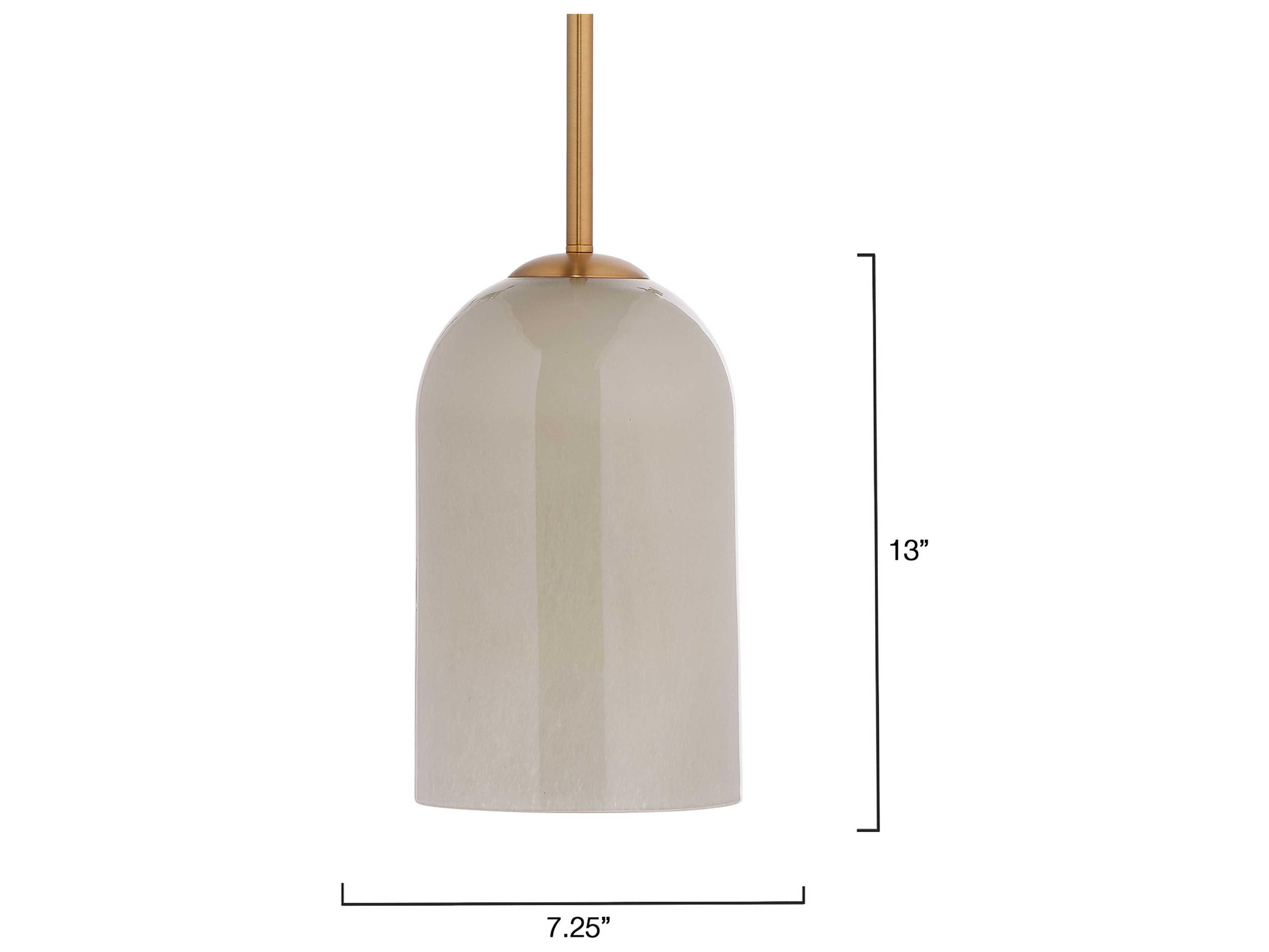 Jamie Young Holt 1-Light Taupe Gray Cylinder Mini Pendant