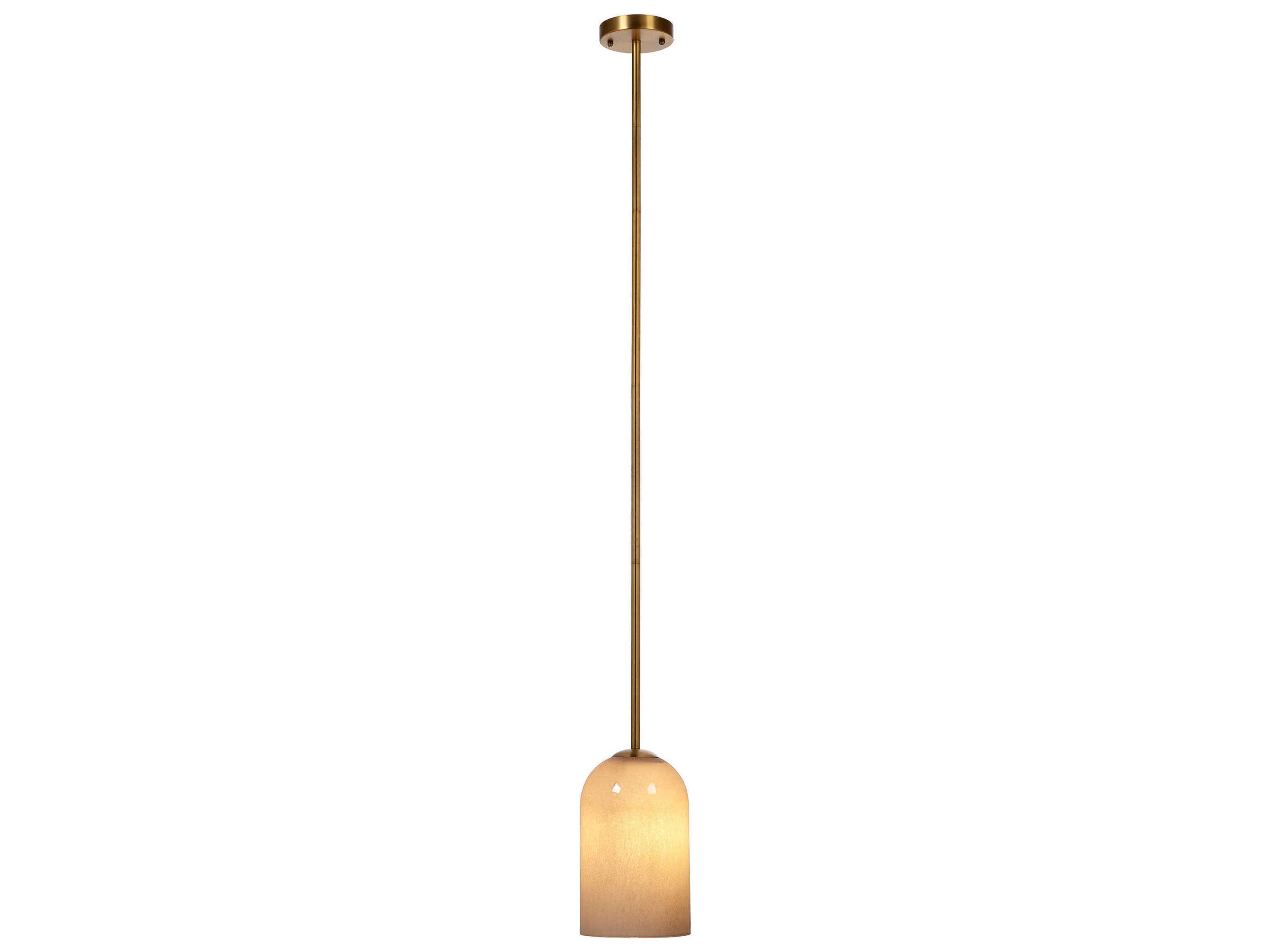 Jamie Young Holt 1-Light Taupe Gray Cylinder Mini Pendant