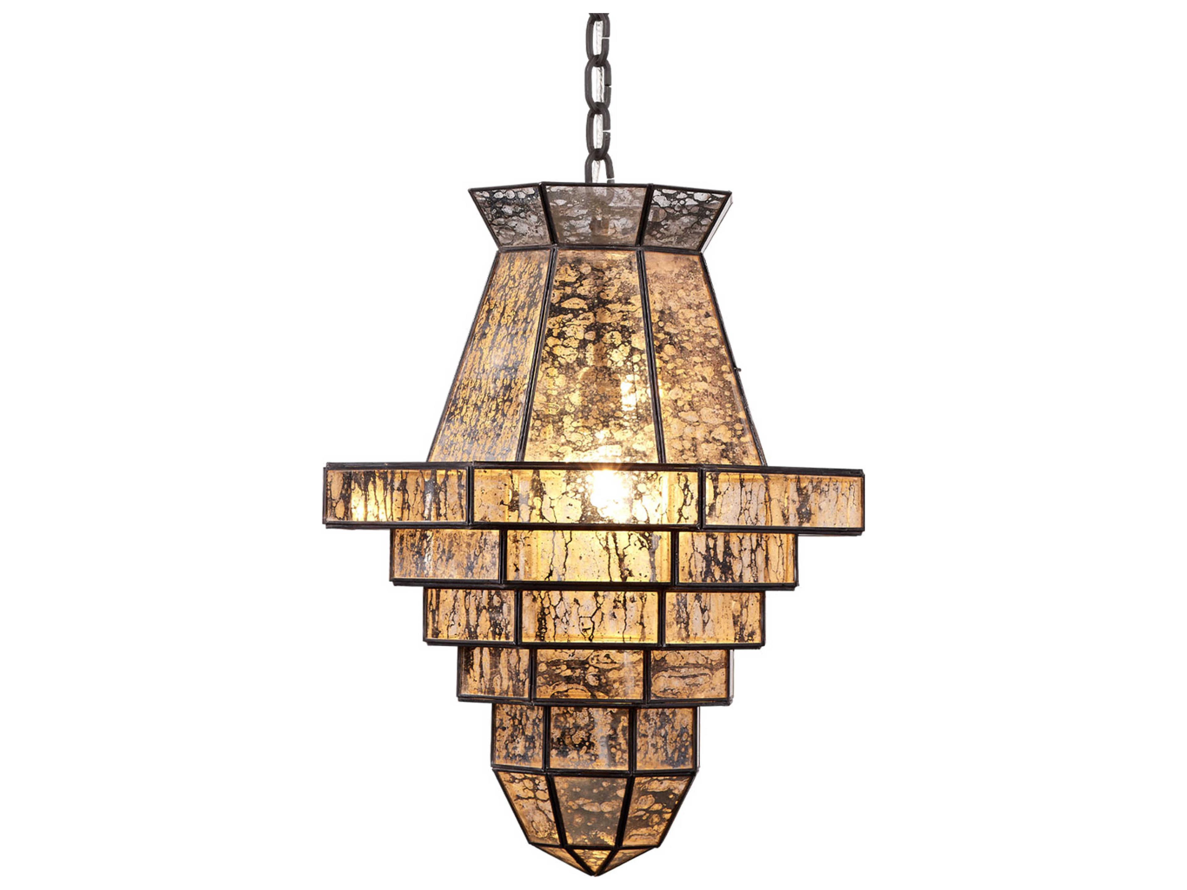 Jamie Young Imperial 1-Light Black Geometric Pendant