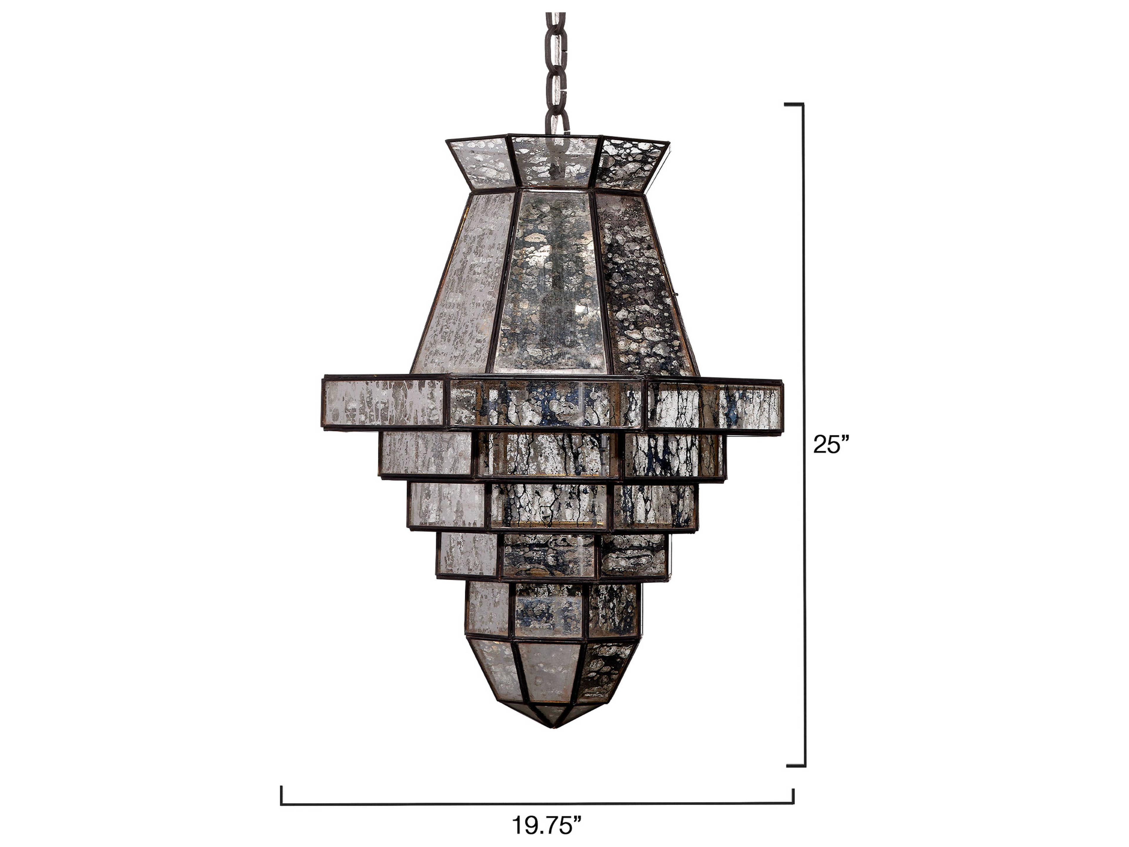 Jamie Young Imperial 1-Light Black Geometric Pendant