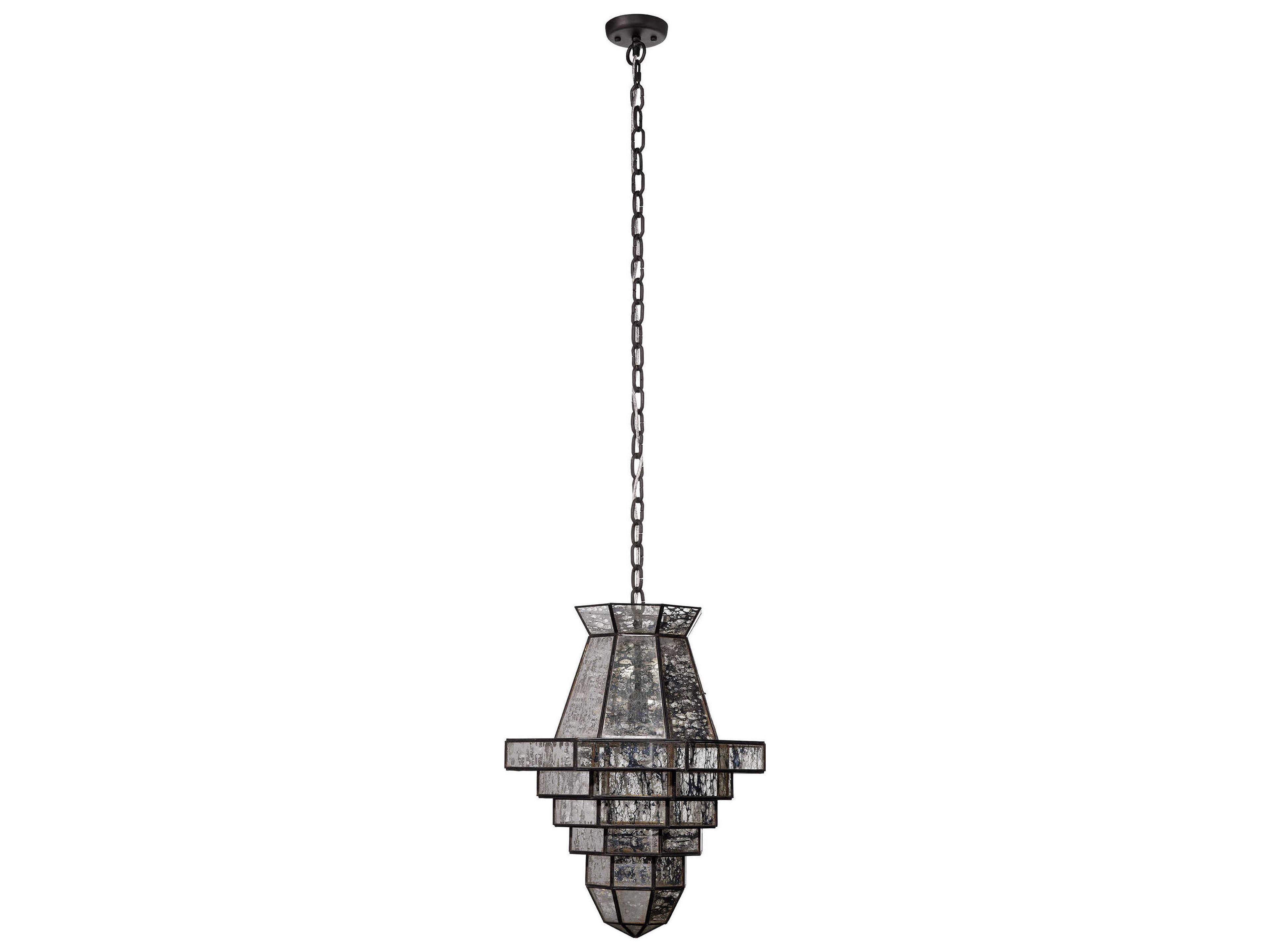 Jamie Young Imperial 1-Light Black Geometric Pendant