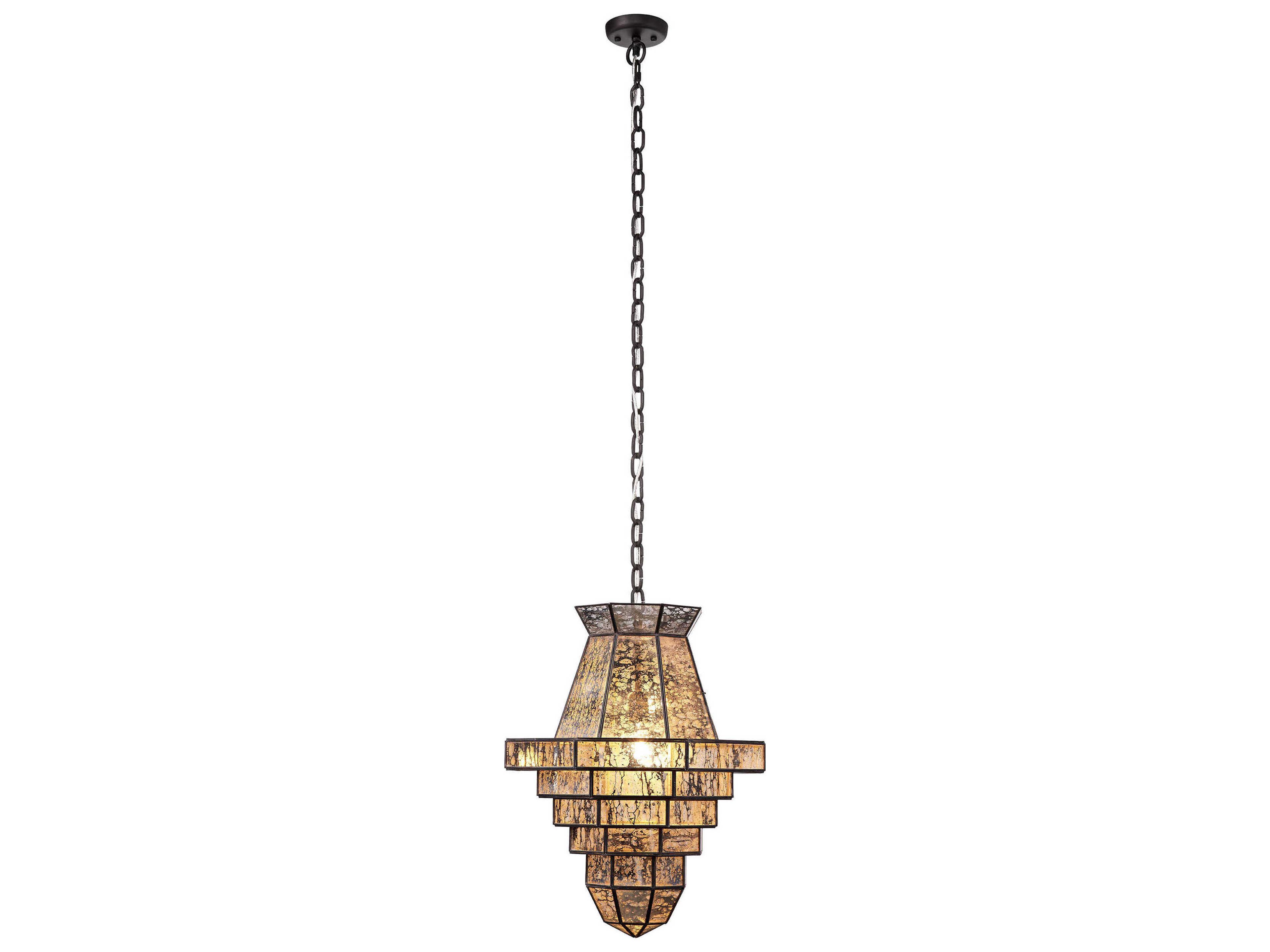 Jamie Young Imperial 1-Light Black Geometric Pendant