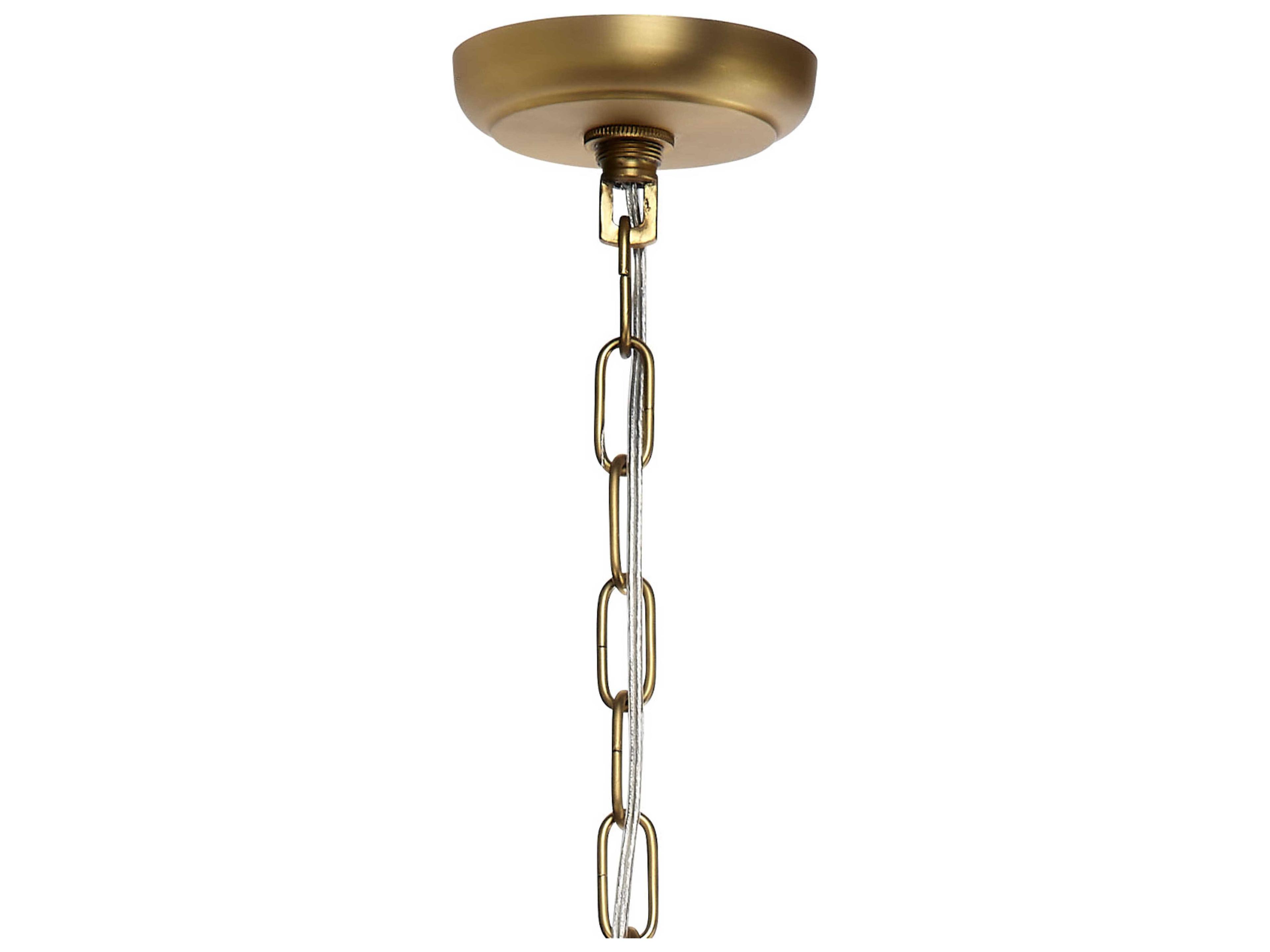 Jamie Young Magnolia 10-Light Smoke Grey Brass Chandelier