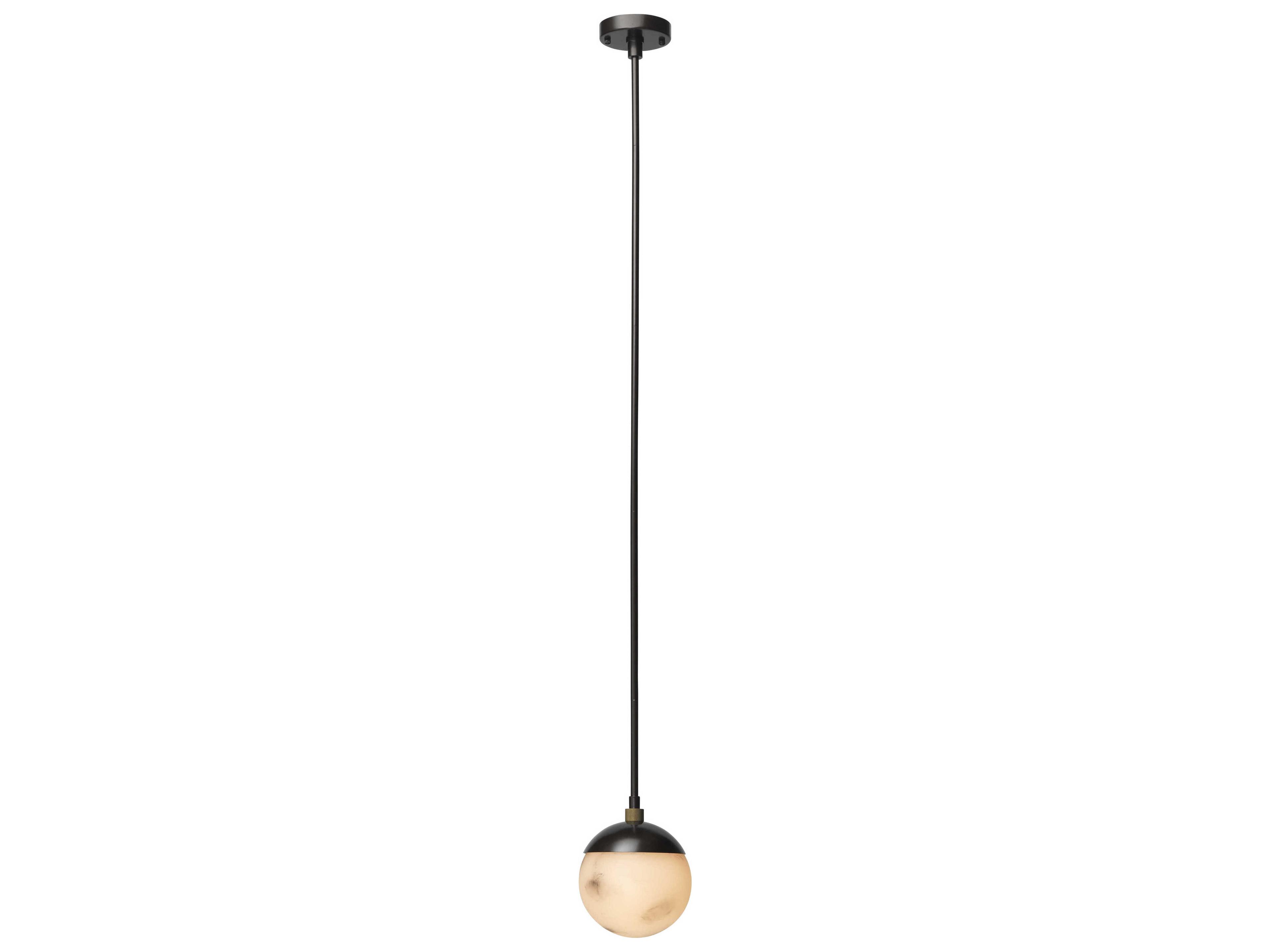 Jamie Young 1-Light Oil Rubbed Bronze Antique Brass LED Globe Mini Pendant