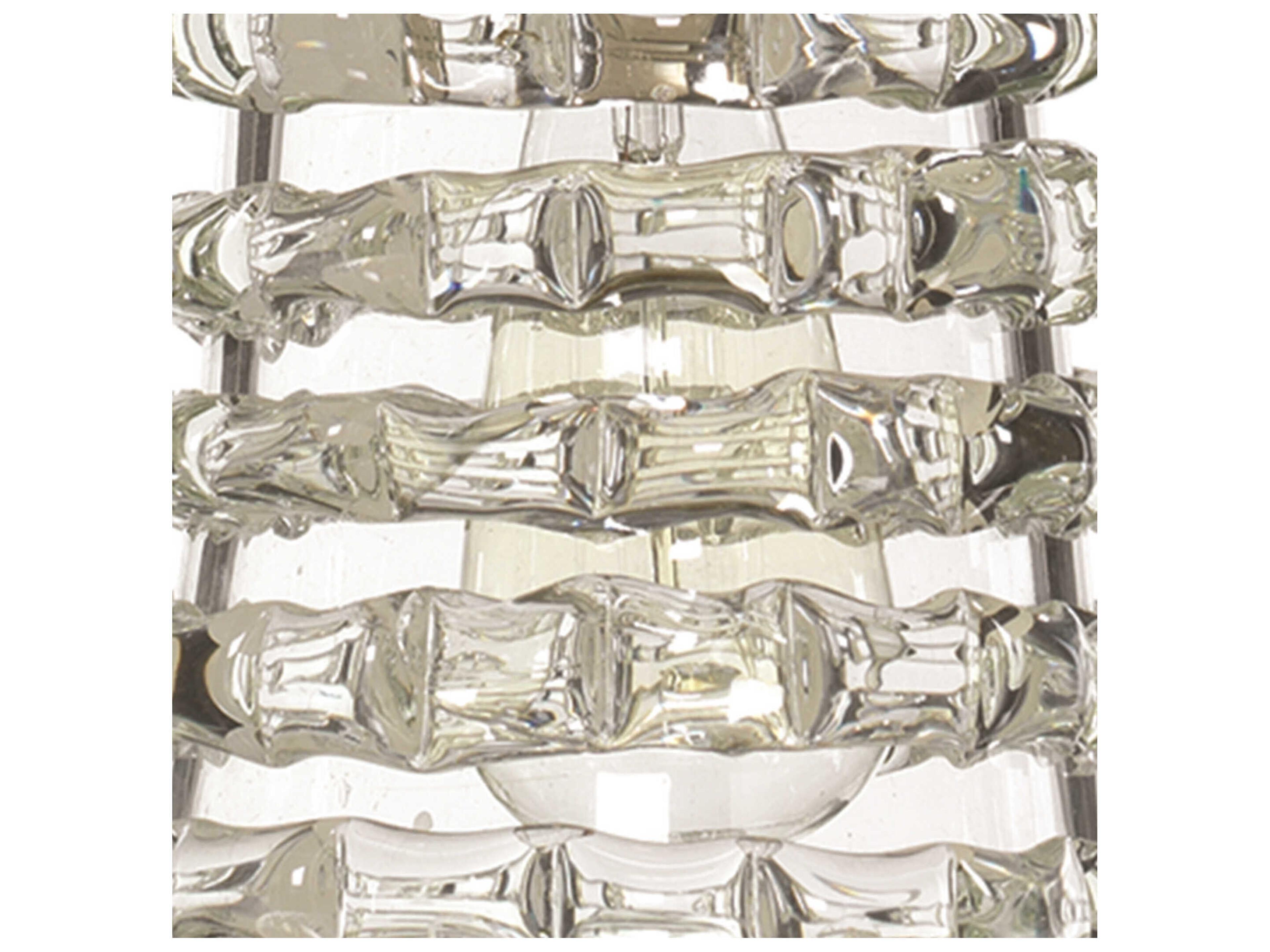 Jamie Young Ribbon 1-Light Clear Glass Geometric Pendant