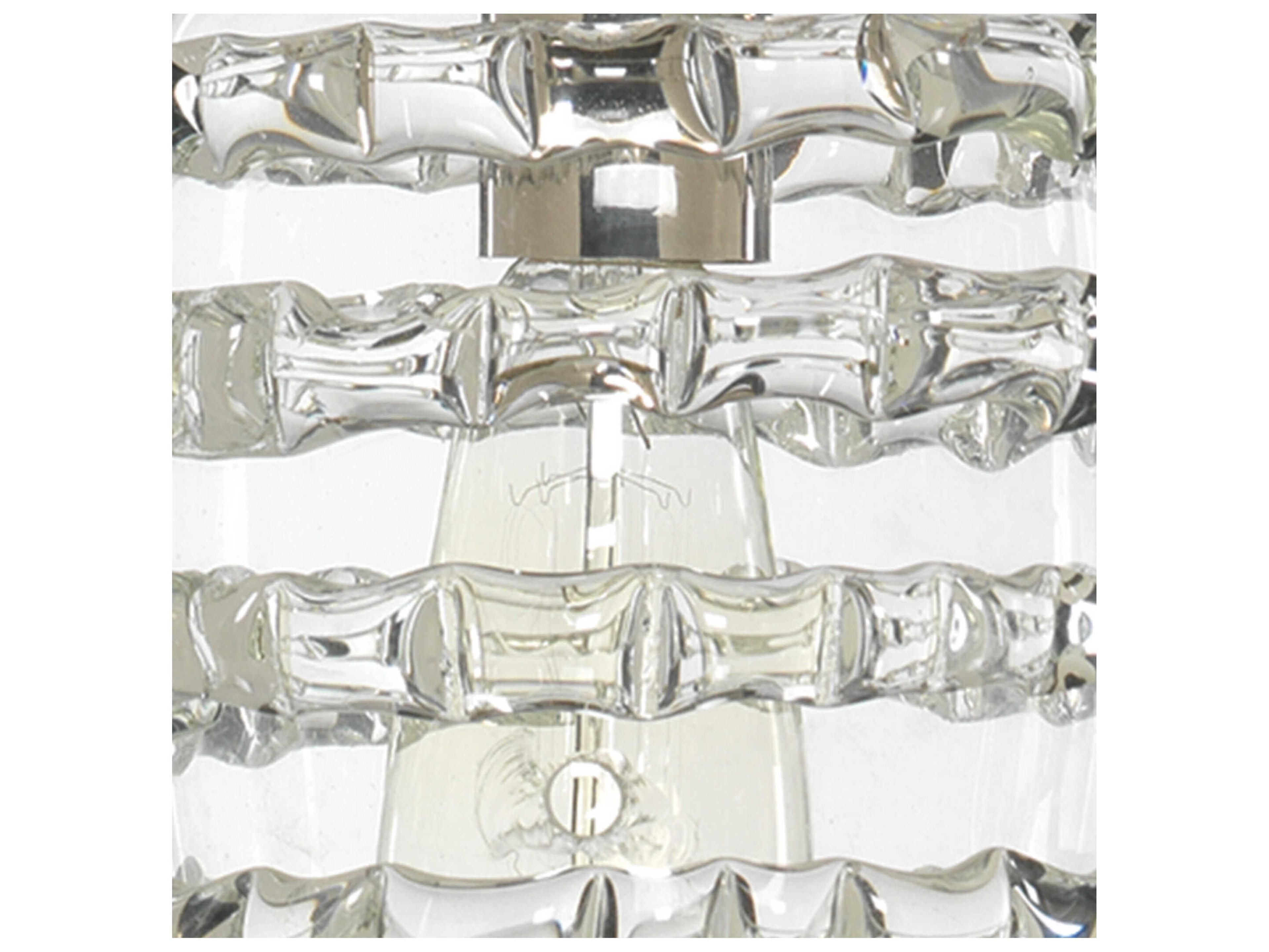 Jamie Young Ribbon 1-Light Clear Glass Geometric Mini Pendant