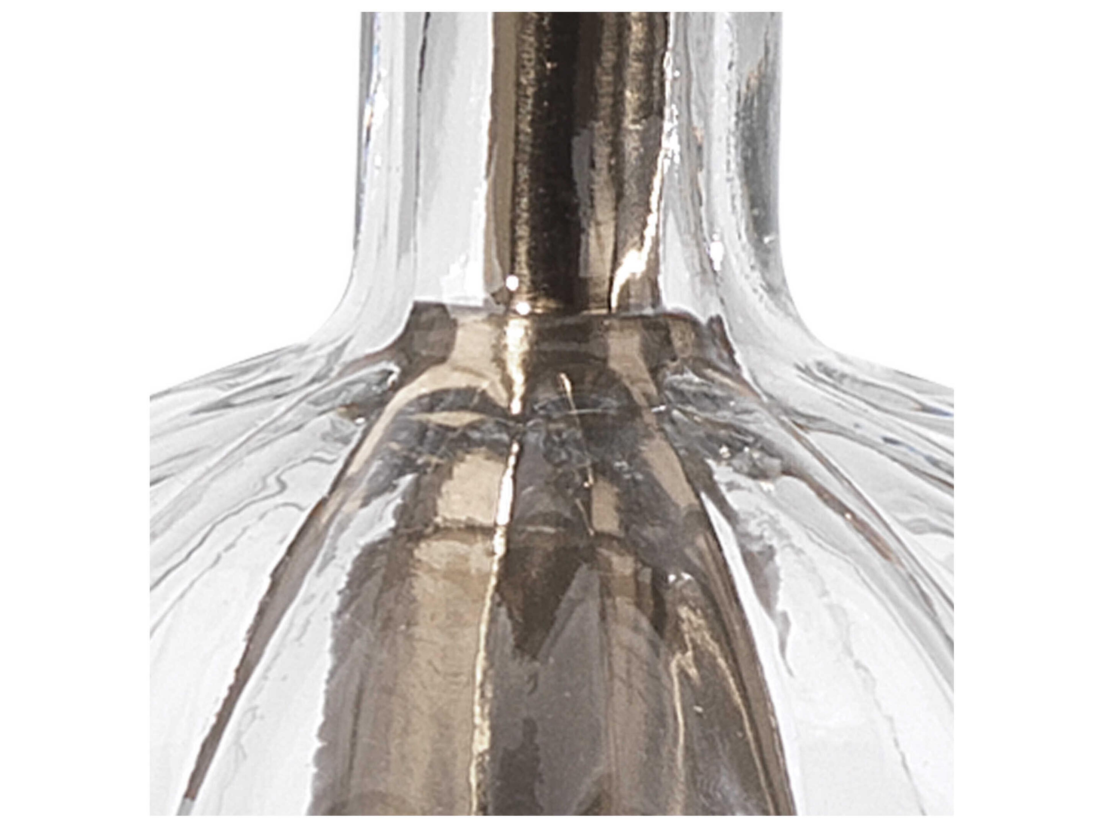 Jamie Young Sophia 1-Light Brass Glass Bowl Mini Pendant