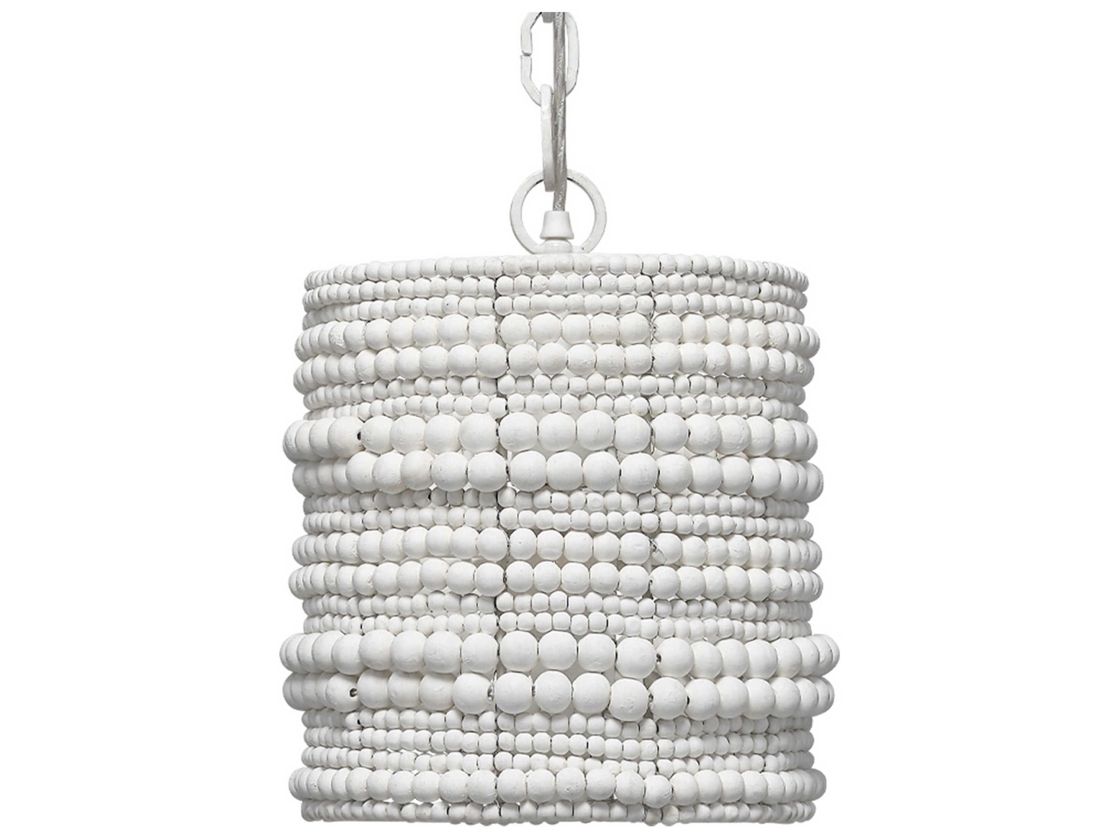 Strand 1-Light White Mini Pendant