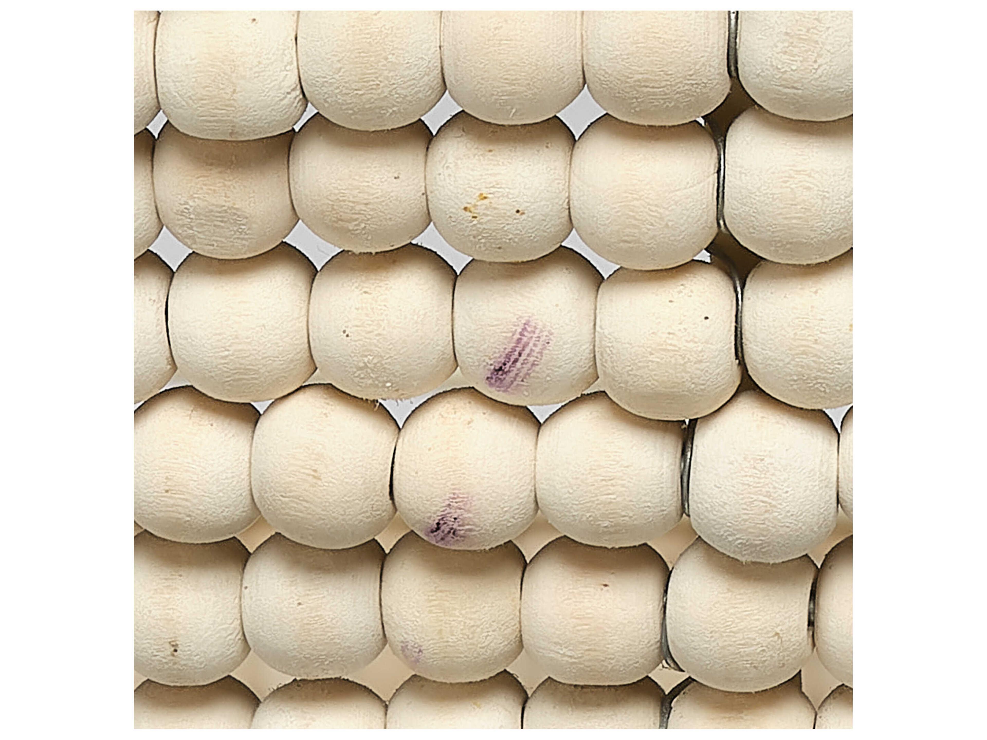 Jamie Young Tsunami 3-Light Natural Cream Brown Bowl Semi Flush Mount