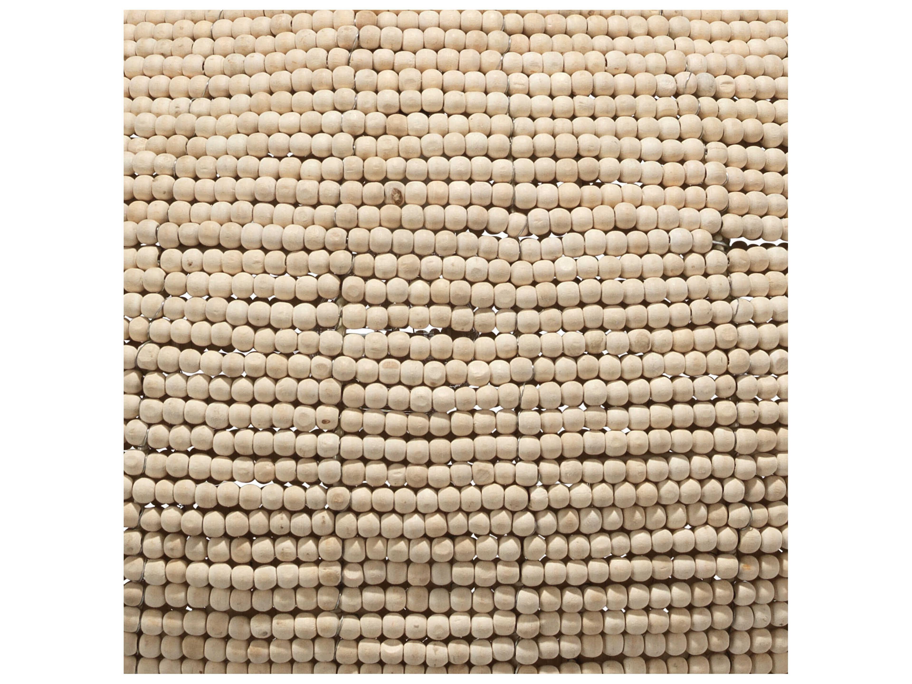 Jamie Young 1-Light Off White Beads Round Pendant