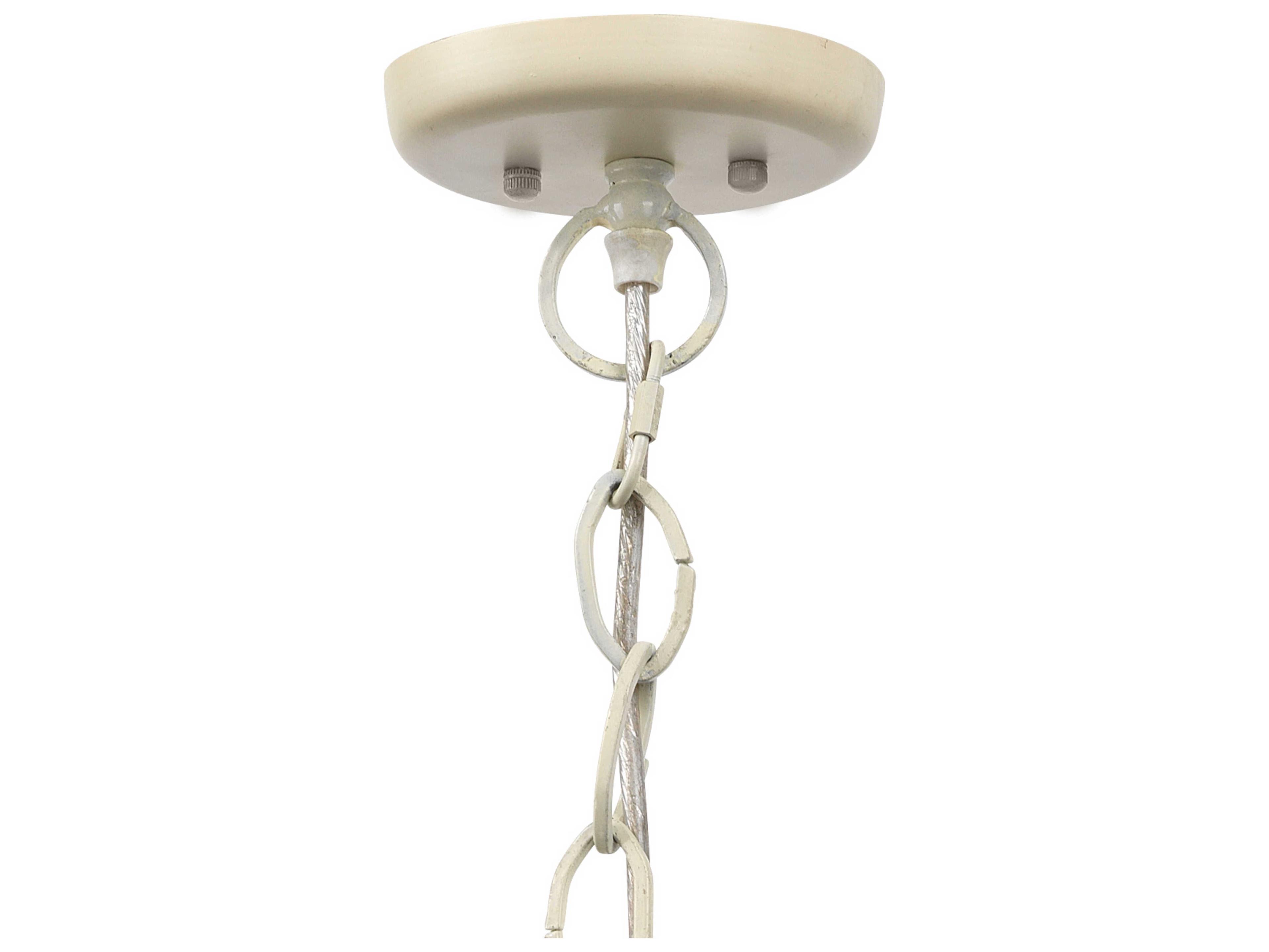 Jamie Young 1-Light Off White Beads Round Pendant