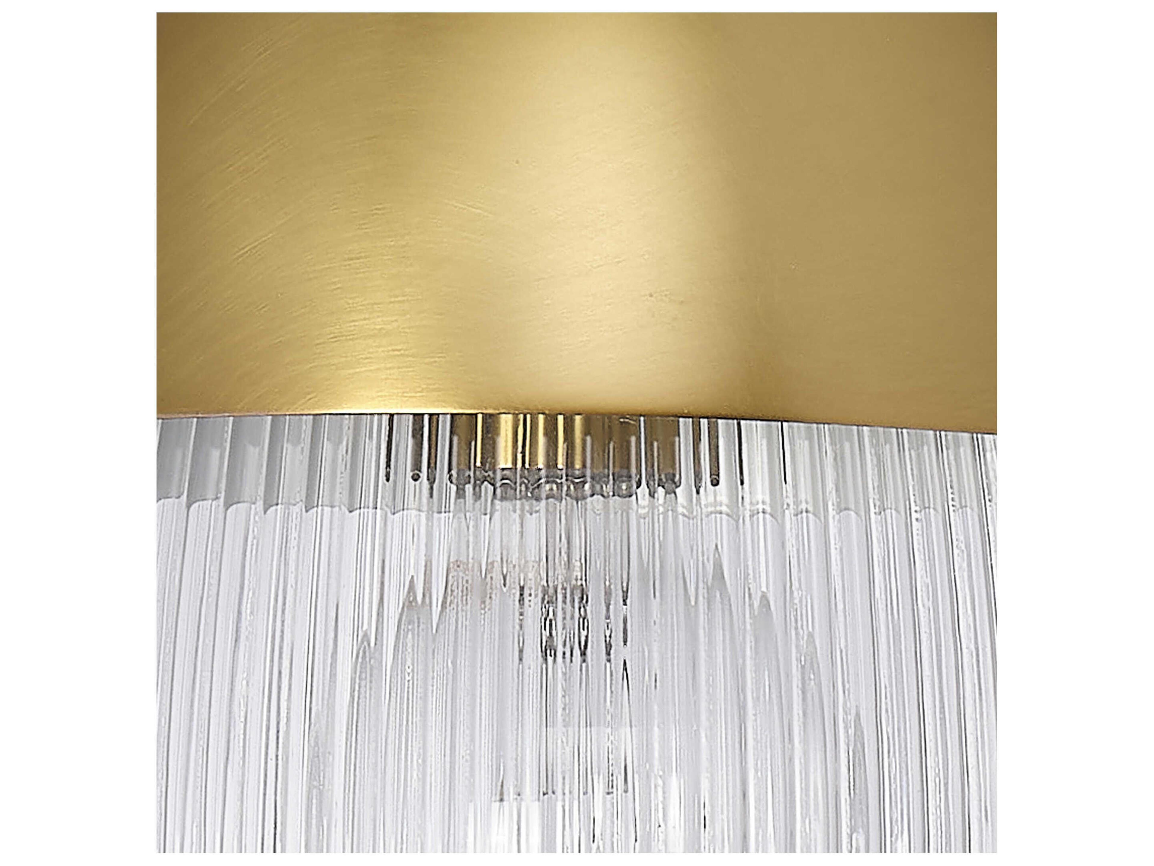 Jamie Young Whitworth 1-Light Polished Brass Glass Mini Pendant