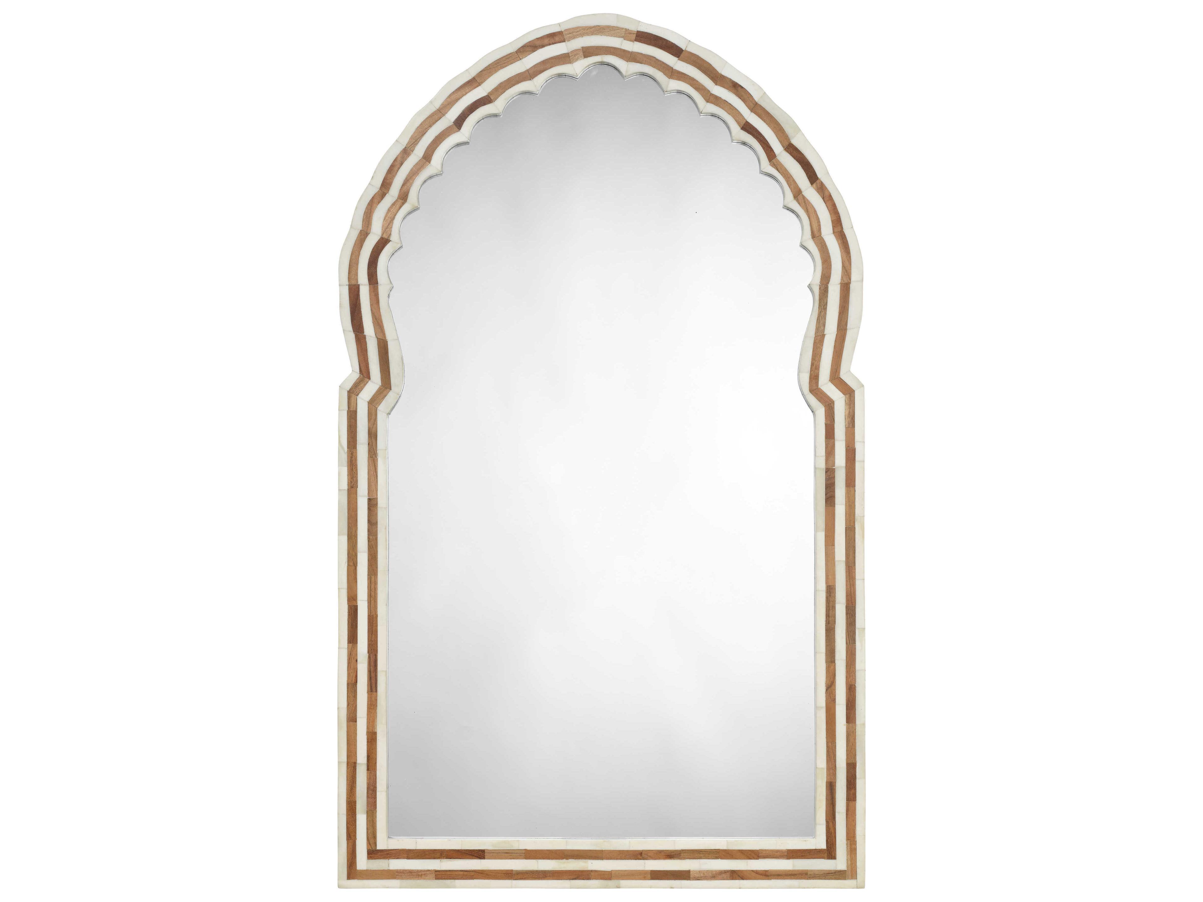 Bardot Natural / Bone Rectangular Wall Mirror