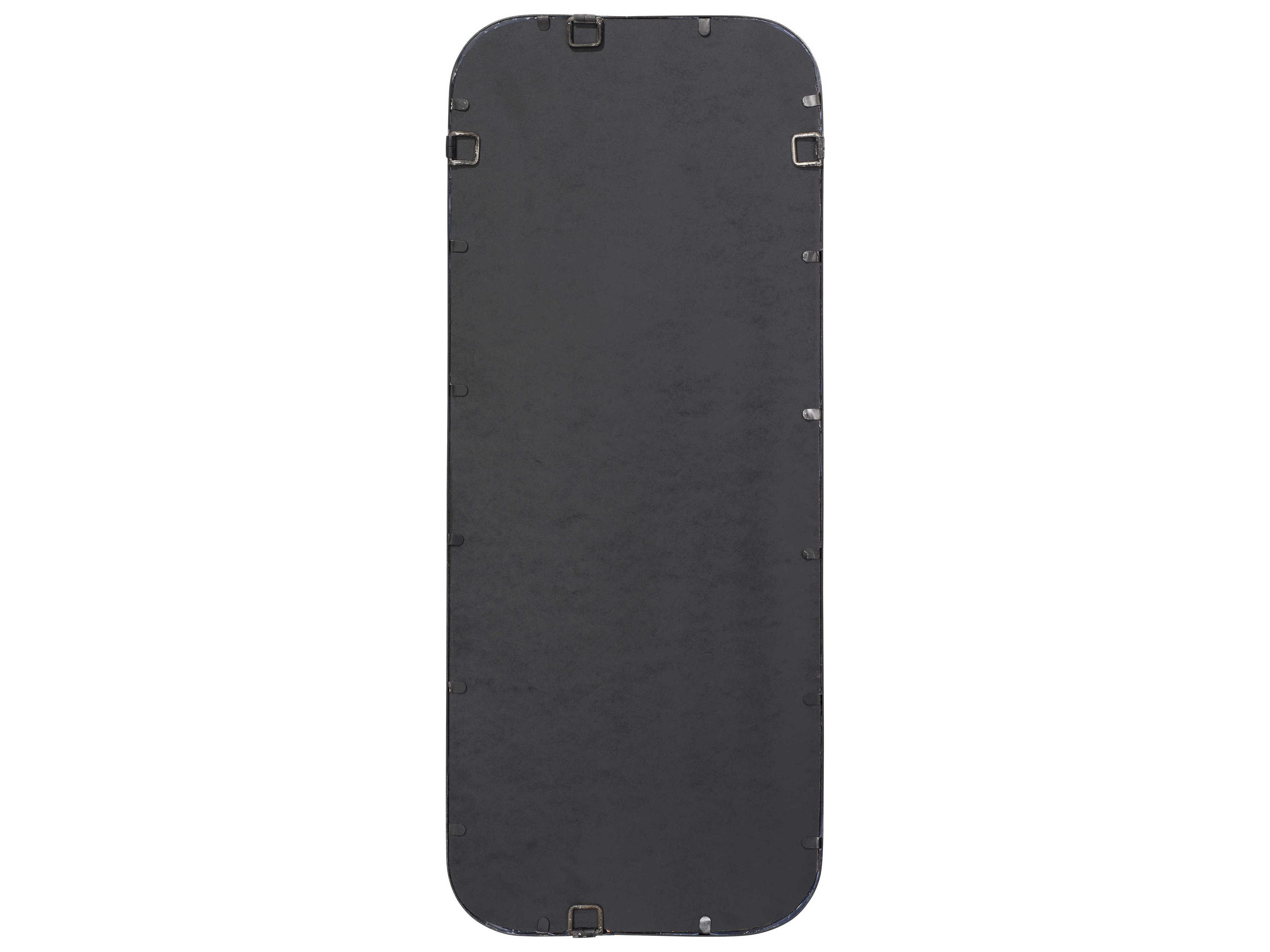 Jamie Young Black Distressed Metal Rectangular Wall Mirror