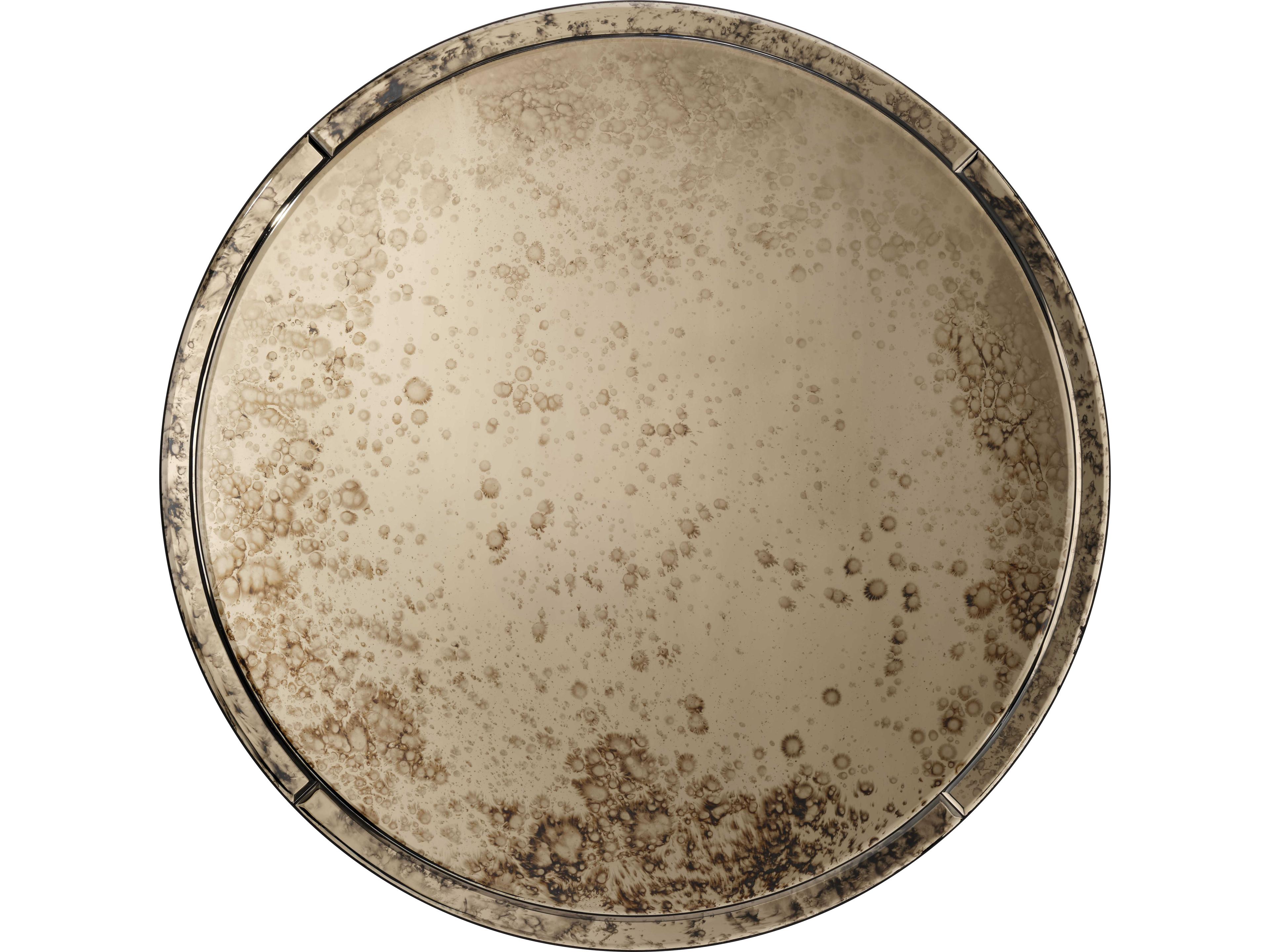 Chambord Antique Brass Wall Mirror Round