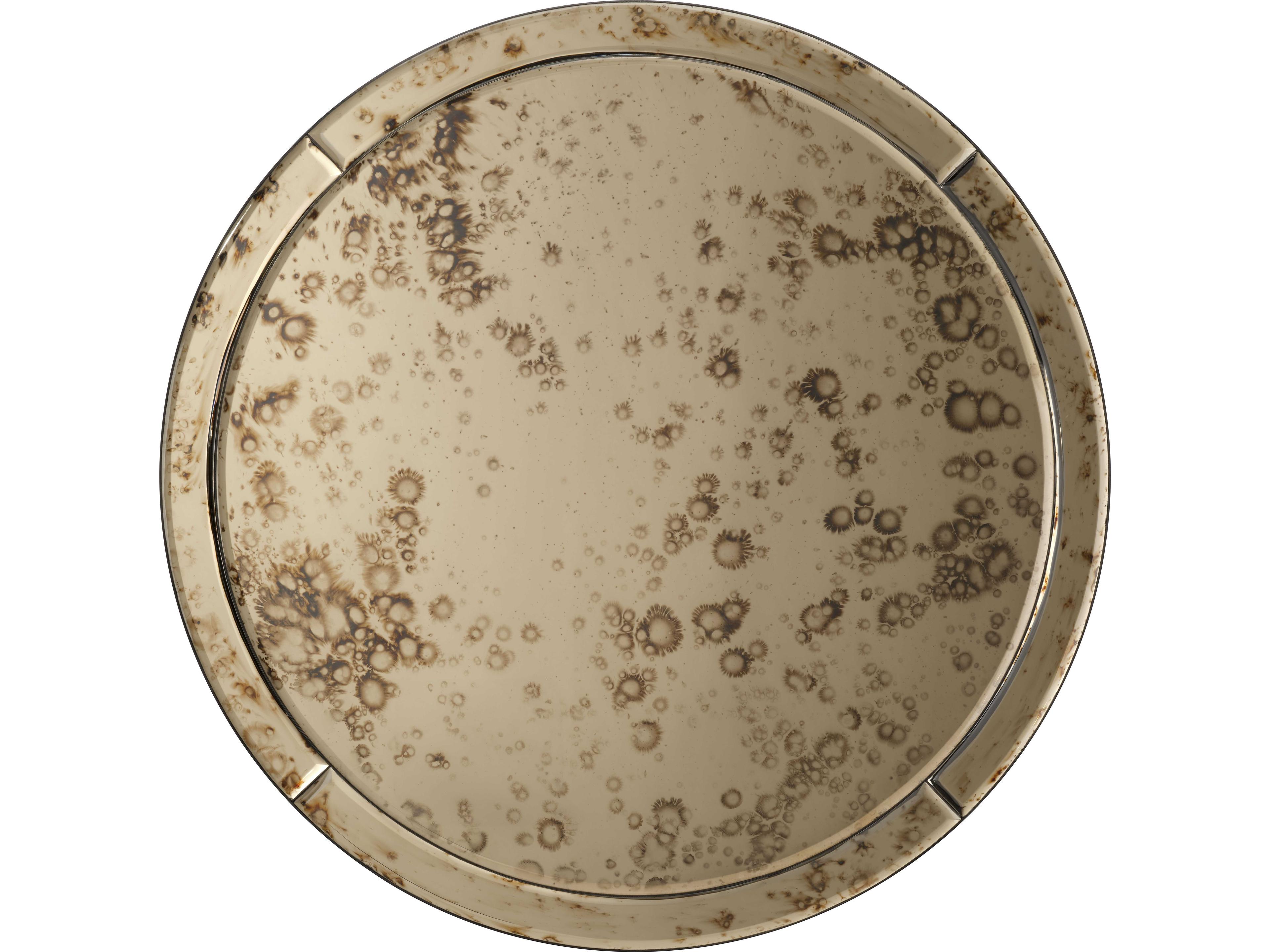 Chambord Antique Brass Wall Mirror Round